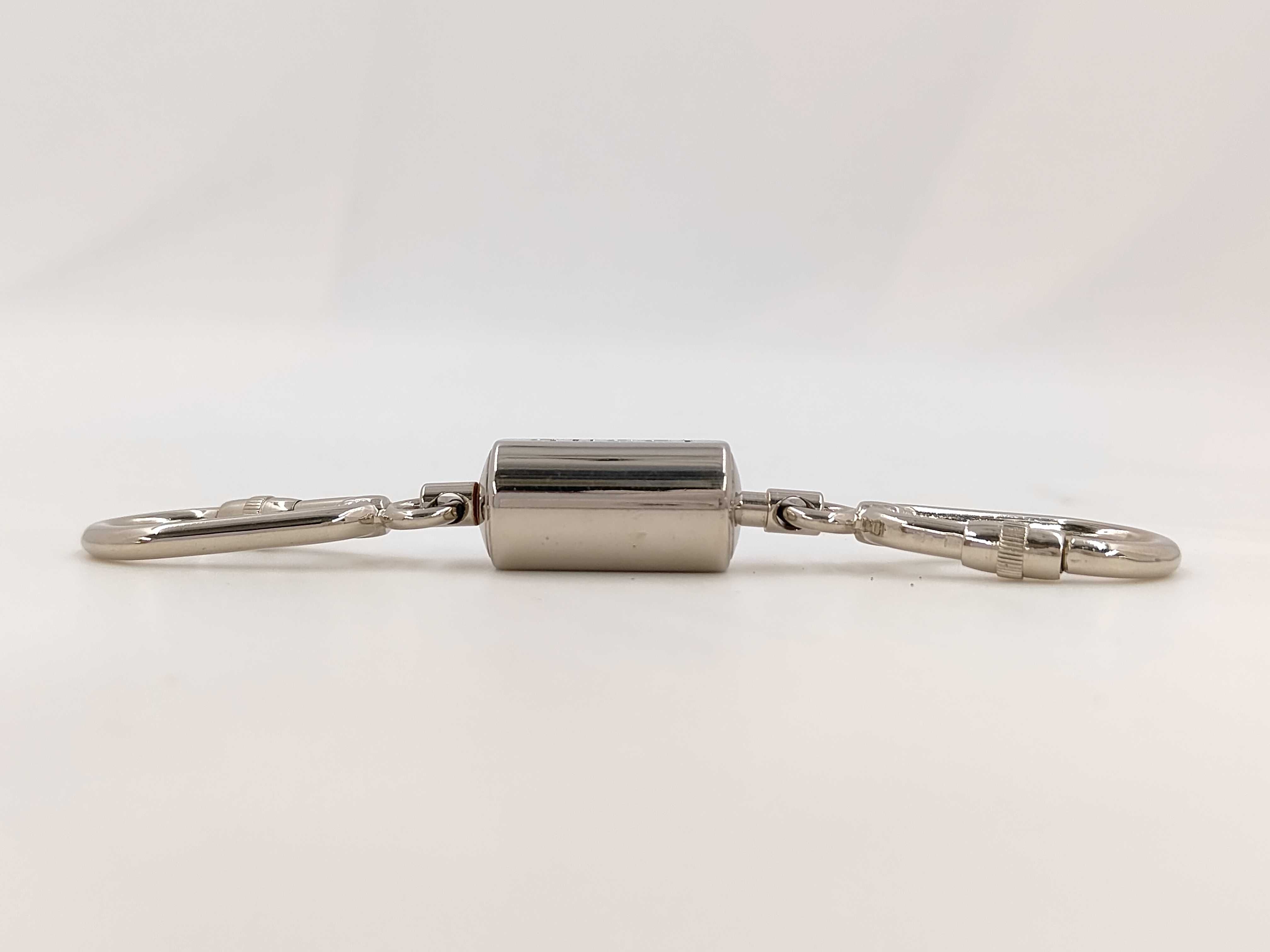 Carabiner Silver Keyring Key Case — view 3