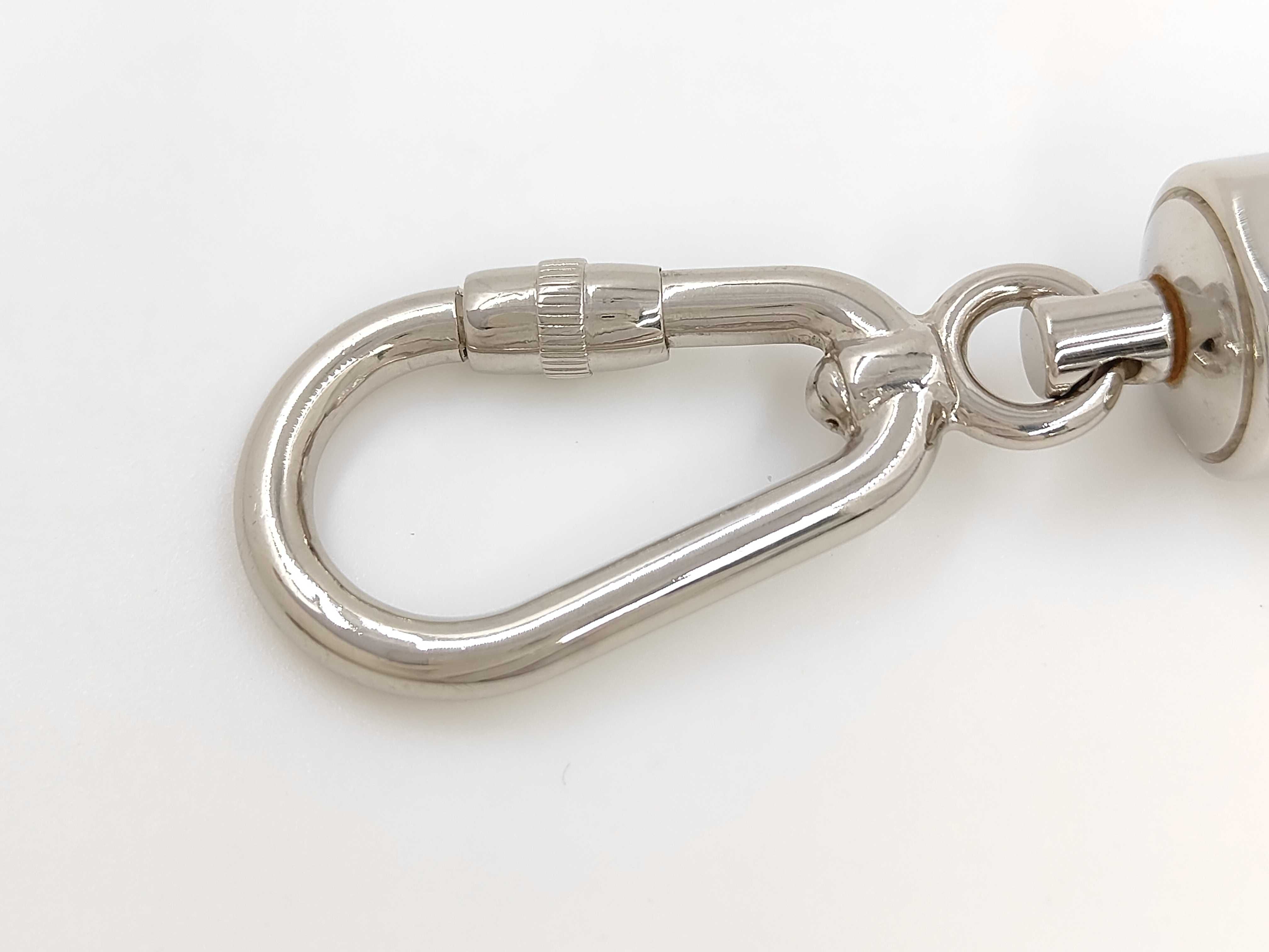Carabiner Silver Keyring Key Case — view 4