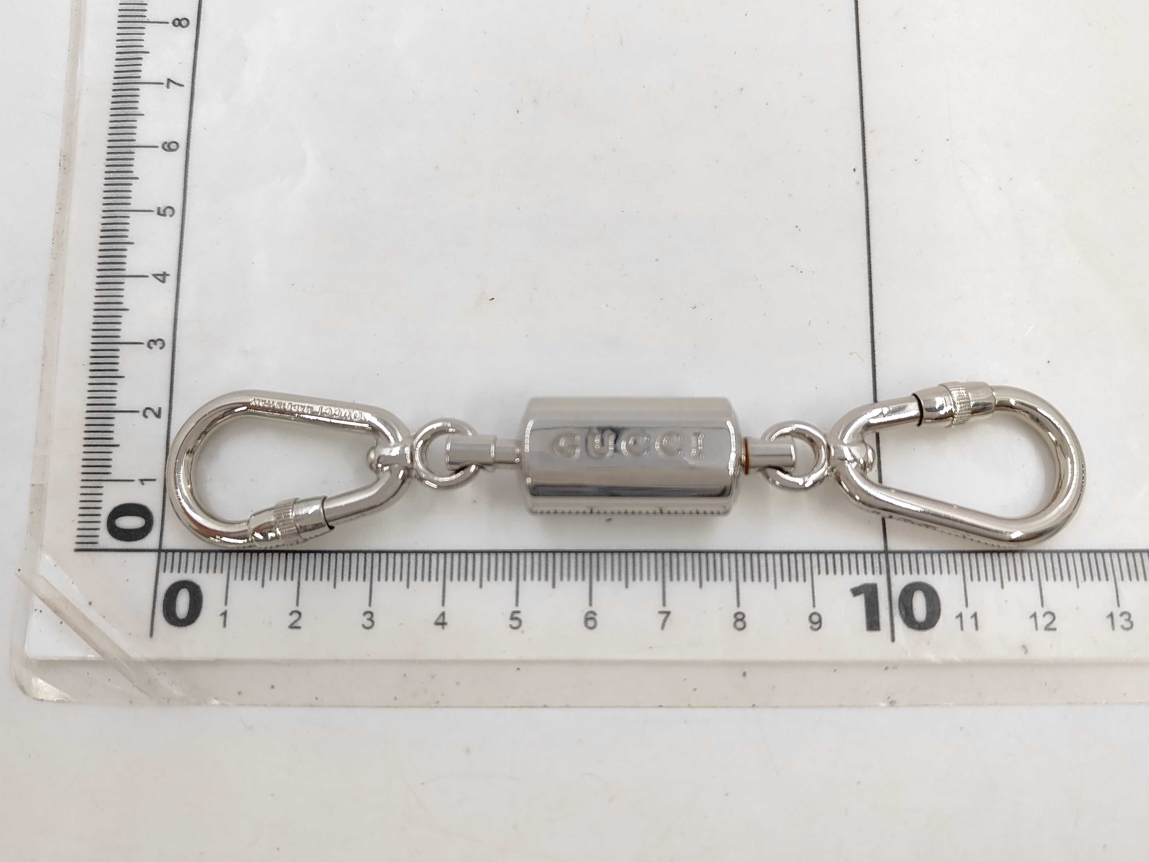 Carabiner Silver Keyring Key Case — view 7