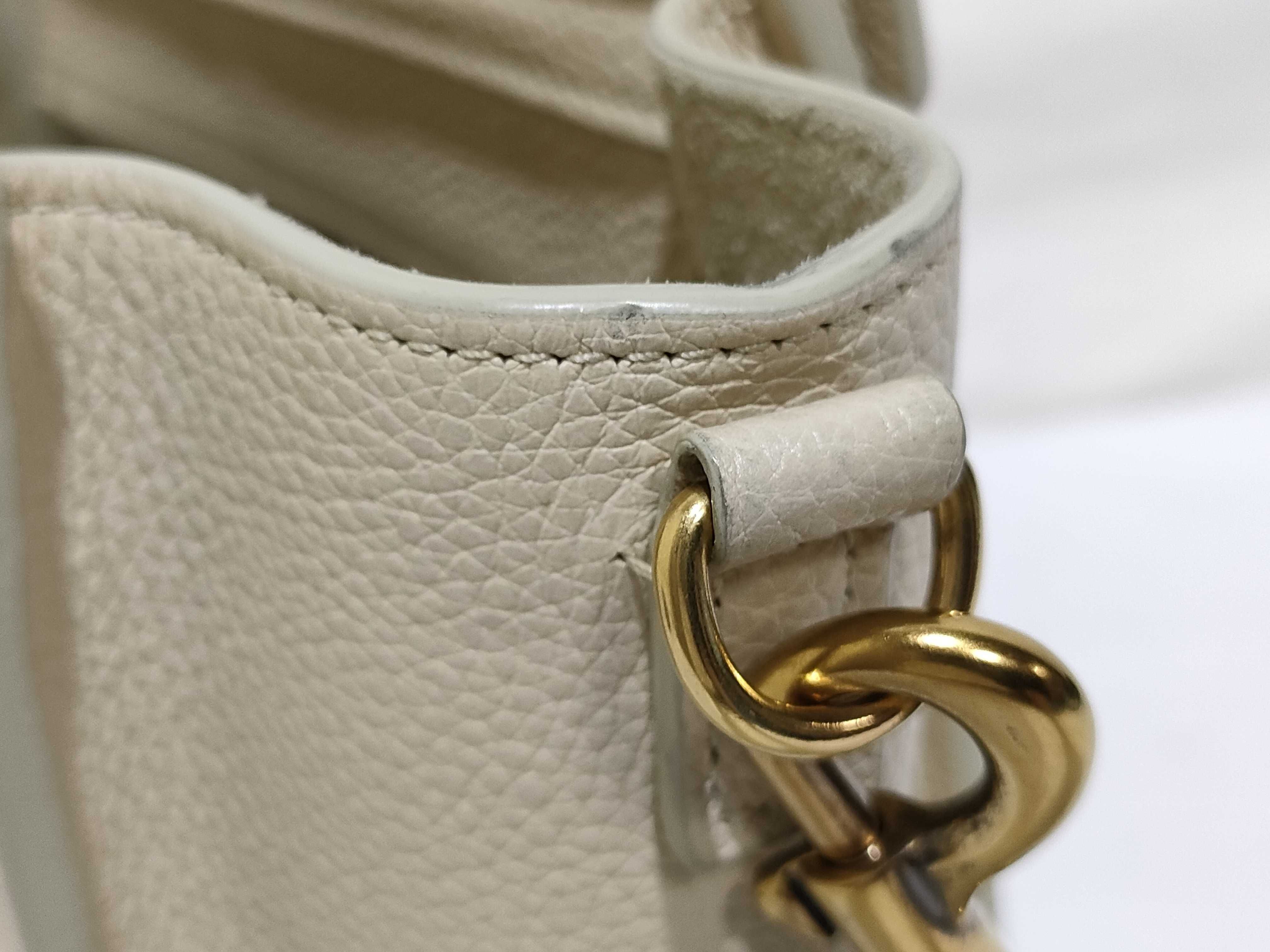 Luggage Nano Shopper Leather 2-Way Handbag (Off-White) *Hedi Slimane Era — view 13