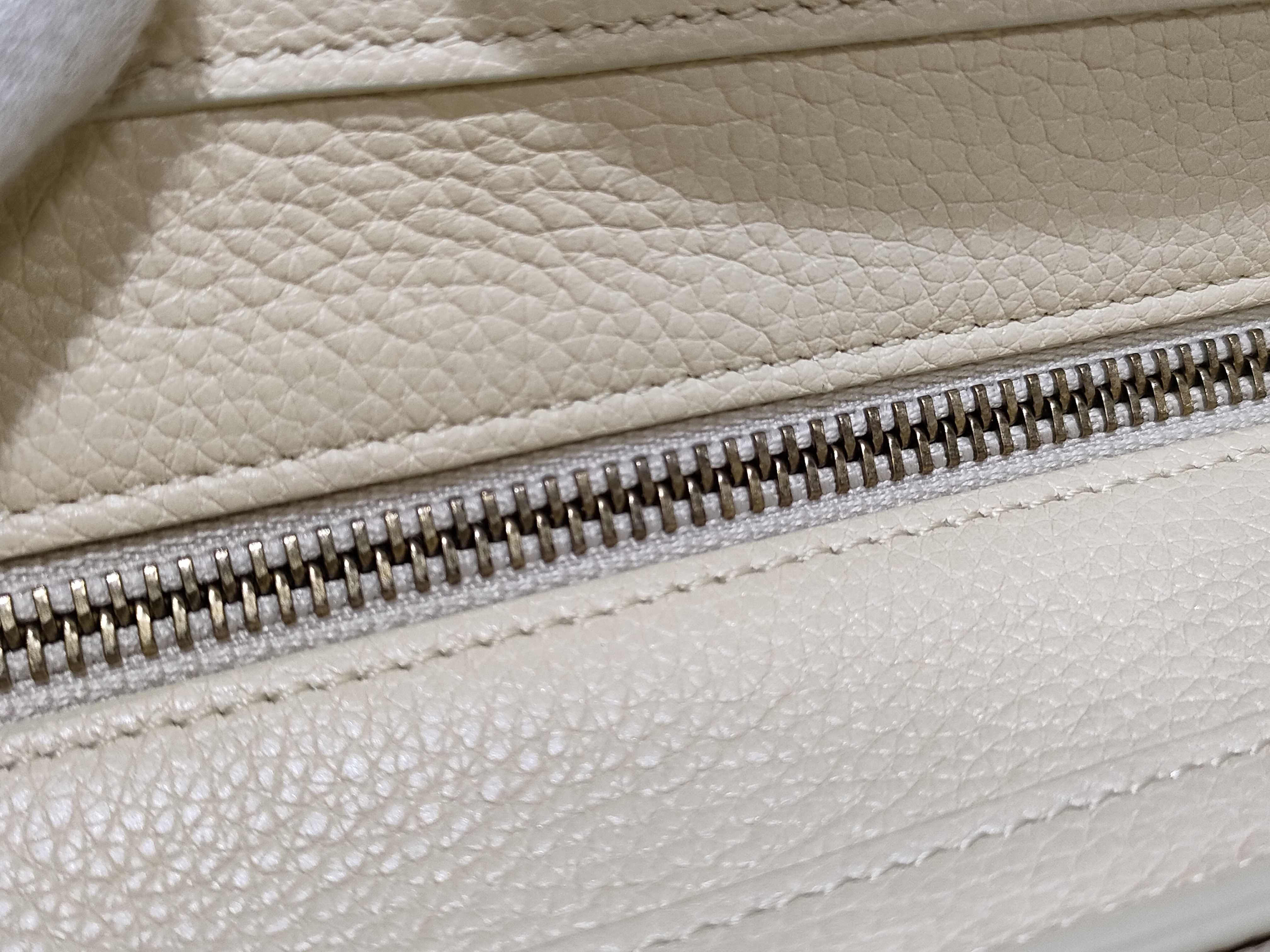 Luggage Nano Shopper Leather 2-Way Handbag (Off-White) *Hedi Slimane Era — view 8