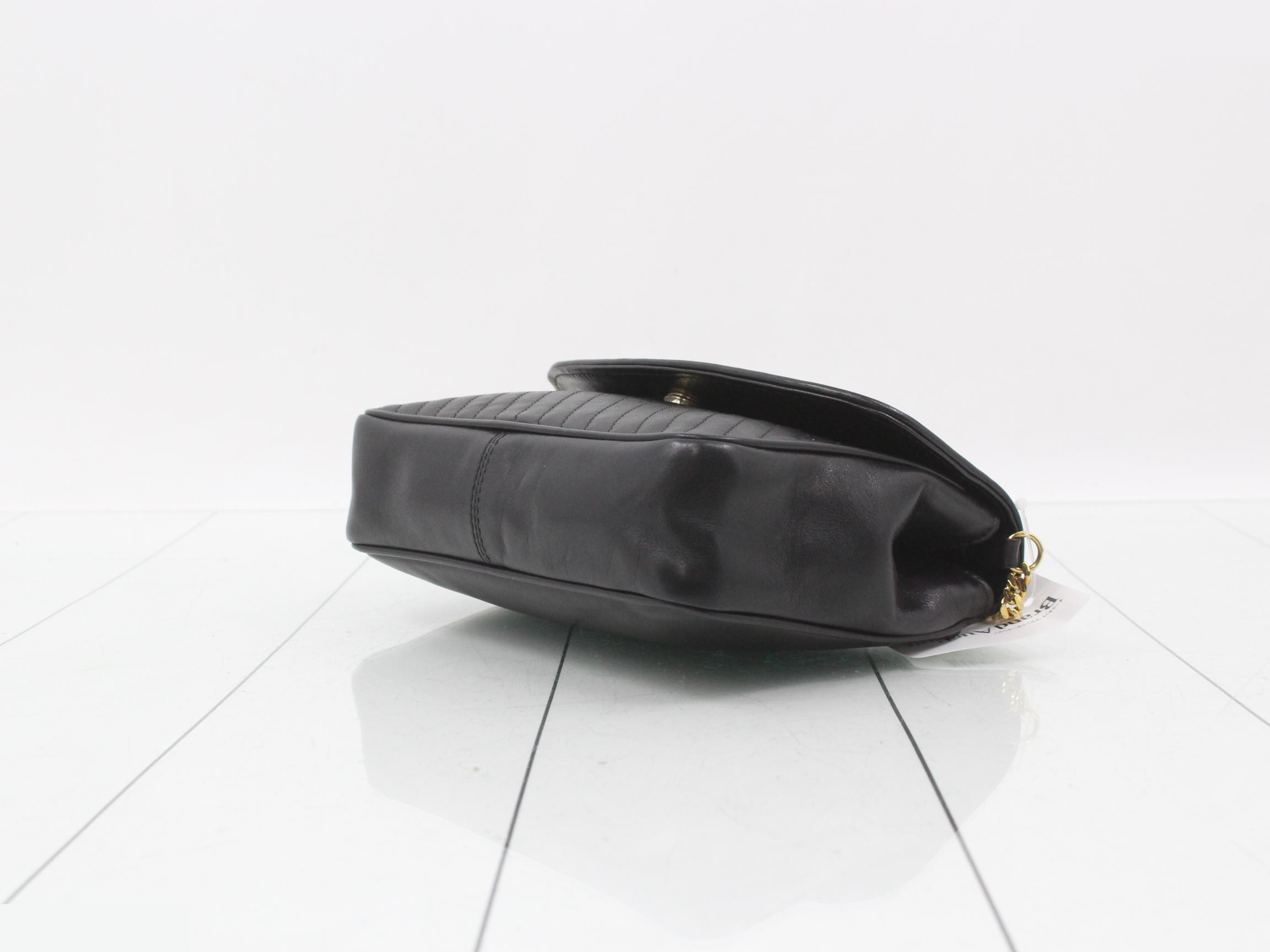 Quilted chain shoulder bag / shoulder bag, black — view 6