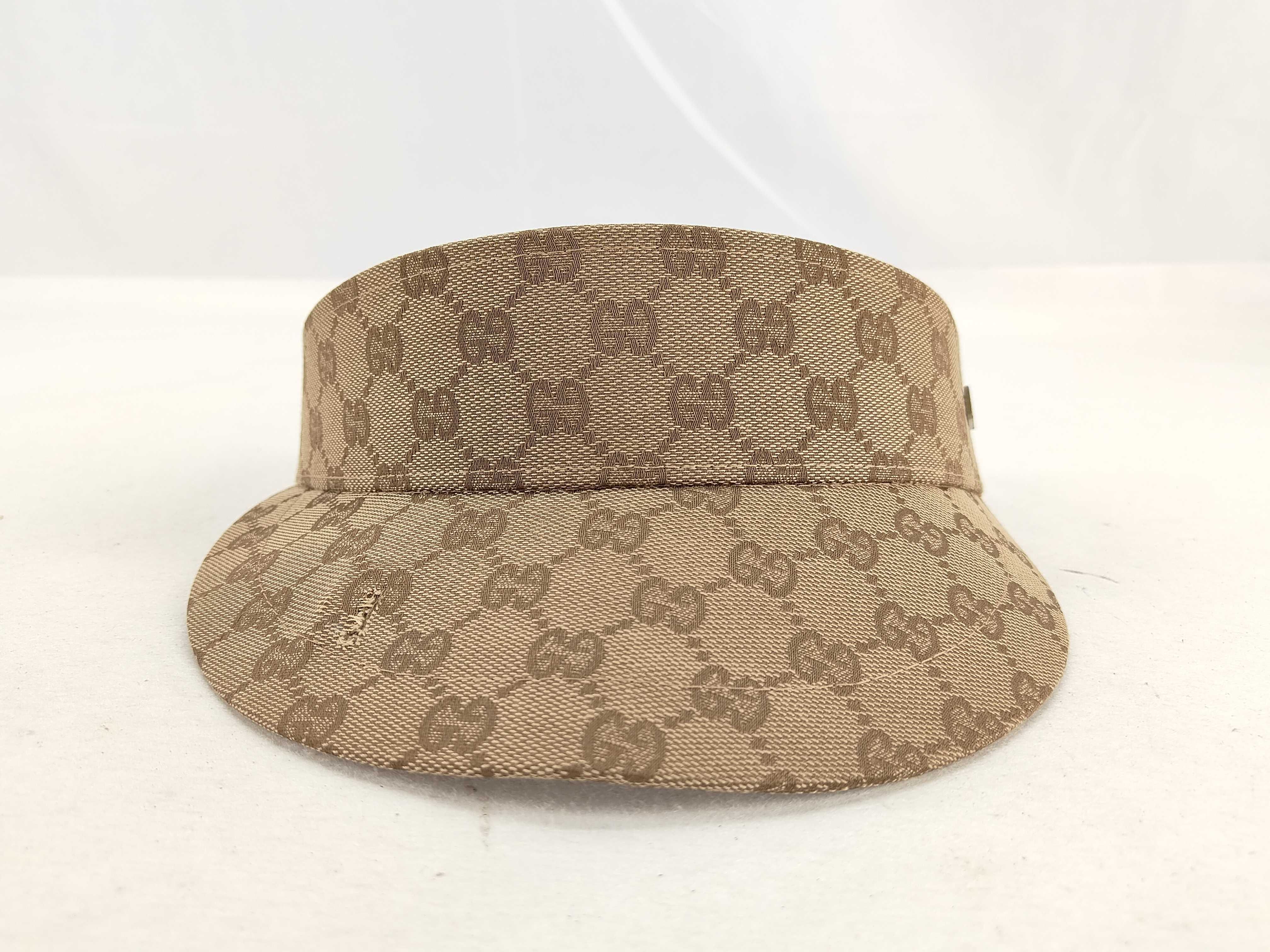GG Canvas Sun Visor, Sherry Line, and other accessories.