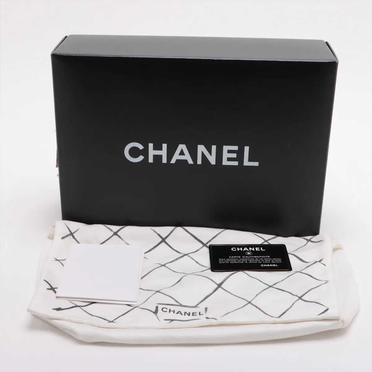 [Individually wrapped] Chanel Matelasse 25 caviar skin double flap double chain bag black gold hardware 27443064 27th series A01112 — view 11