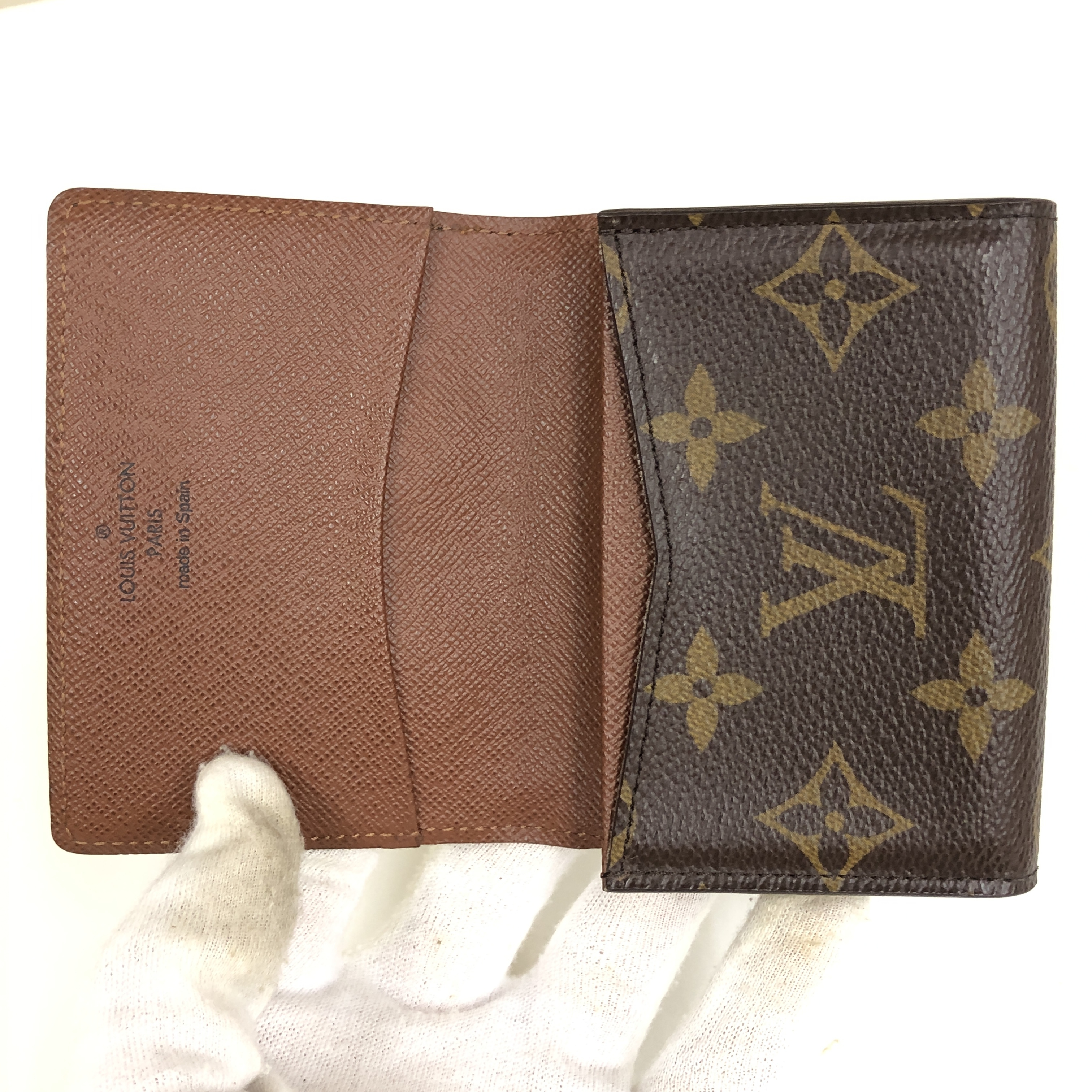 Excellent Condition Louis Vuitton Monogram Enveloppe Carte de Visite M62920 Card Case CA1143 Business Card Holder Pass Case Made in Spain Card Case — view 10