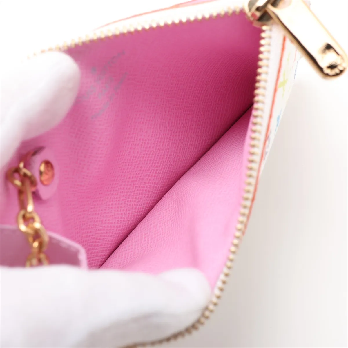 Multicolor Pochette Clé M93734 CA1100 Blanc Coin Case — view 3