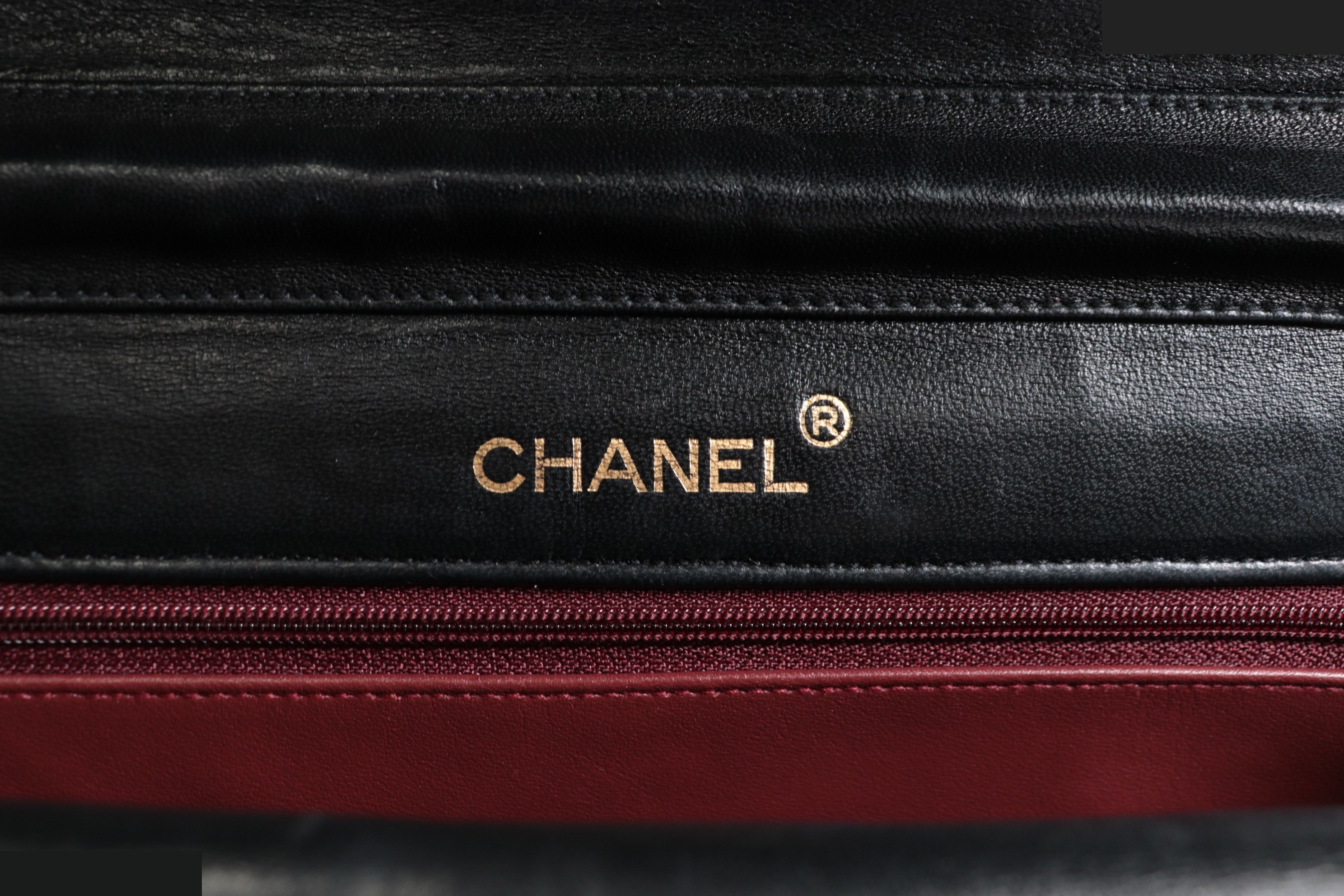 Double flap lambskin chain shoulder bag — view 7