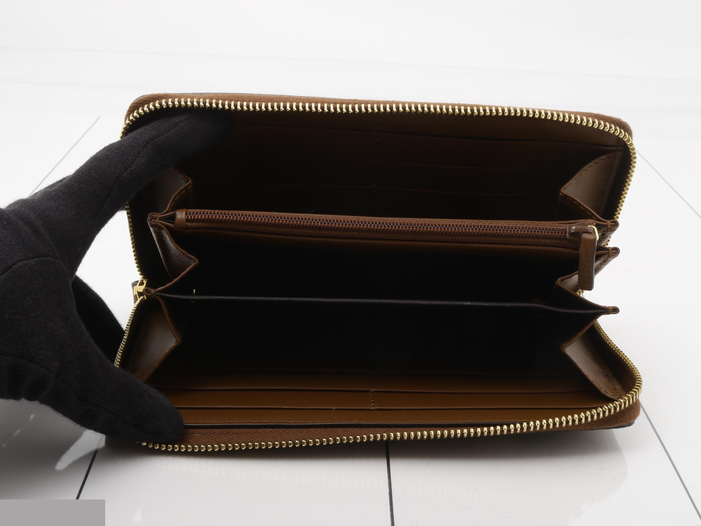 GG Supreme Zippy Wallet, Brown, 19 x 10 x 3 cm — view 4