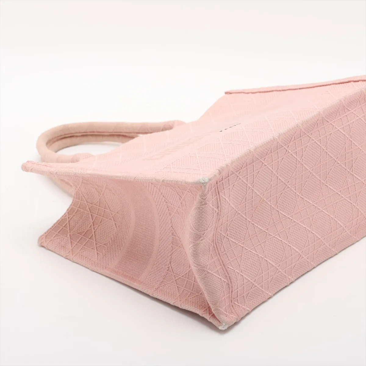 Cannage Book Tote Medium Canvas Tote Bag Pink — view 4