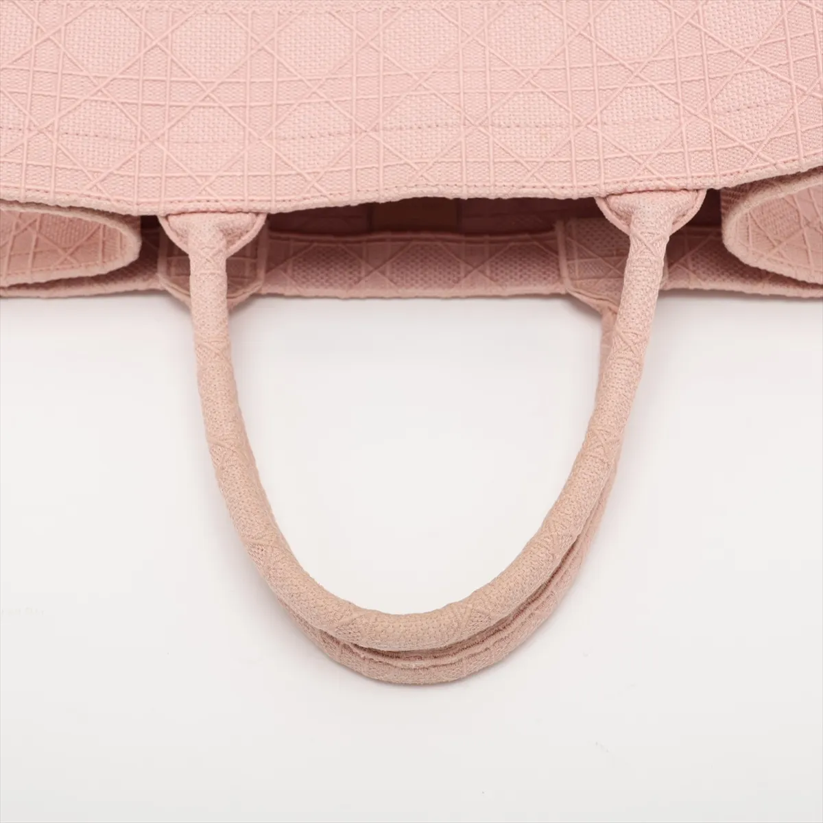 Cannage Book Tote Medium Canvas Tote Bag Pink — view 5