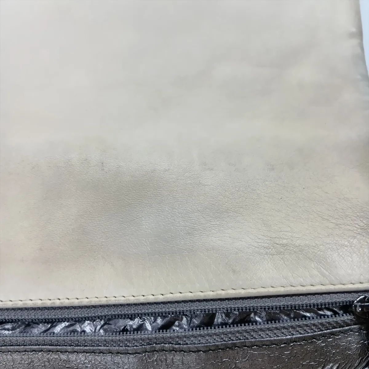 Matelassé Lambskin Chain Shoulder Bag, Paris-Moscow Collection, Beige, Silver Hardware, Item No. 12907567 (Serial No. 12) — view 13
