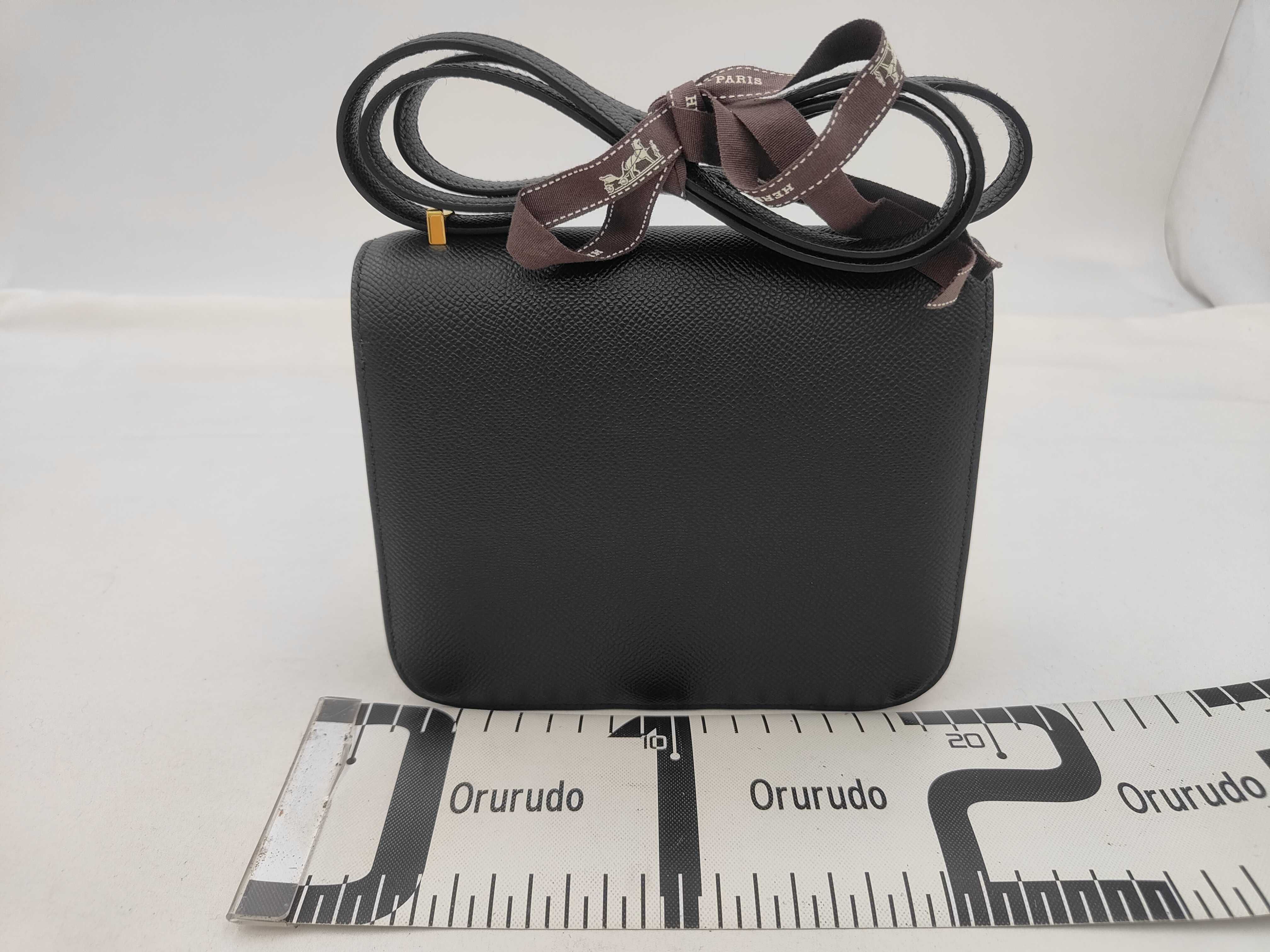 Constance Miroir Black Gold Hardware U Stamp Shoulder Bag — view 2