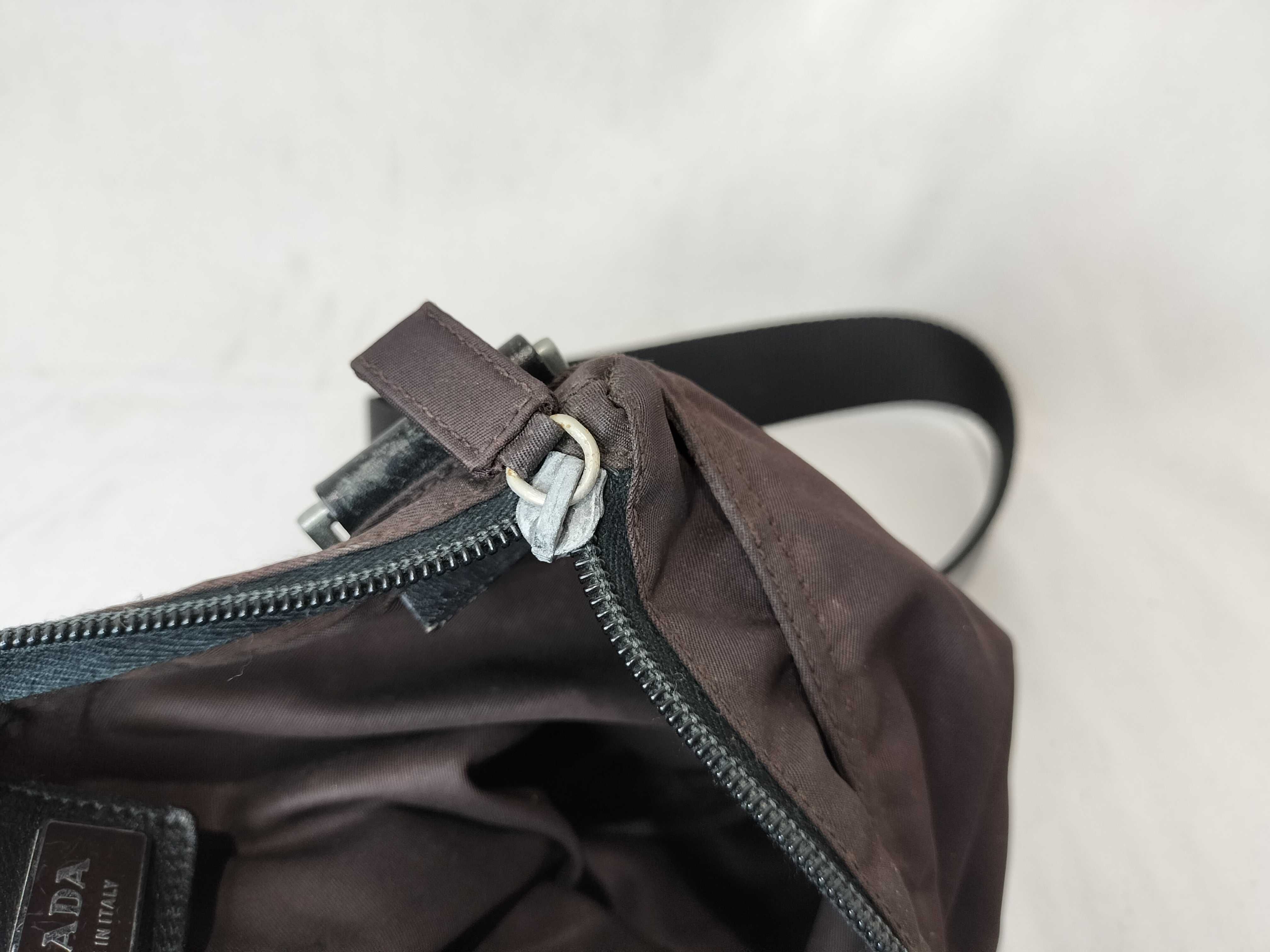 Nylon Prada Shoulder Bag Tessuto Brown Shoulder Bag — view 12