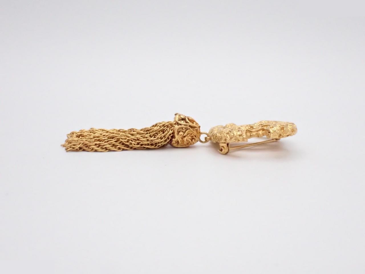 Coco Mark Fringe Brooch — view 3