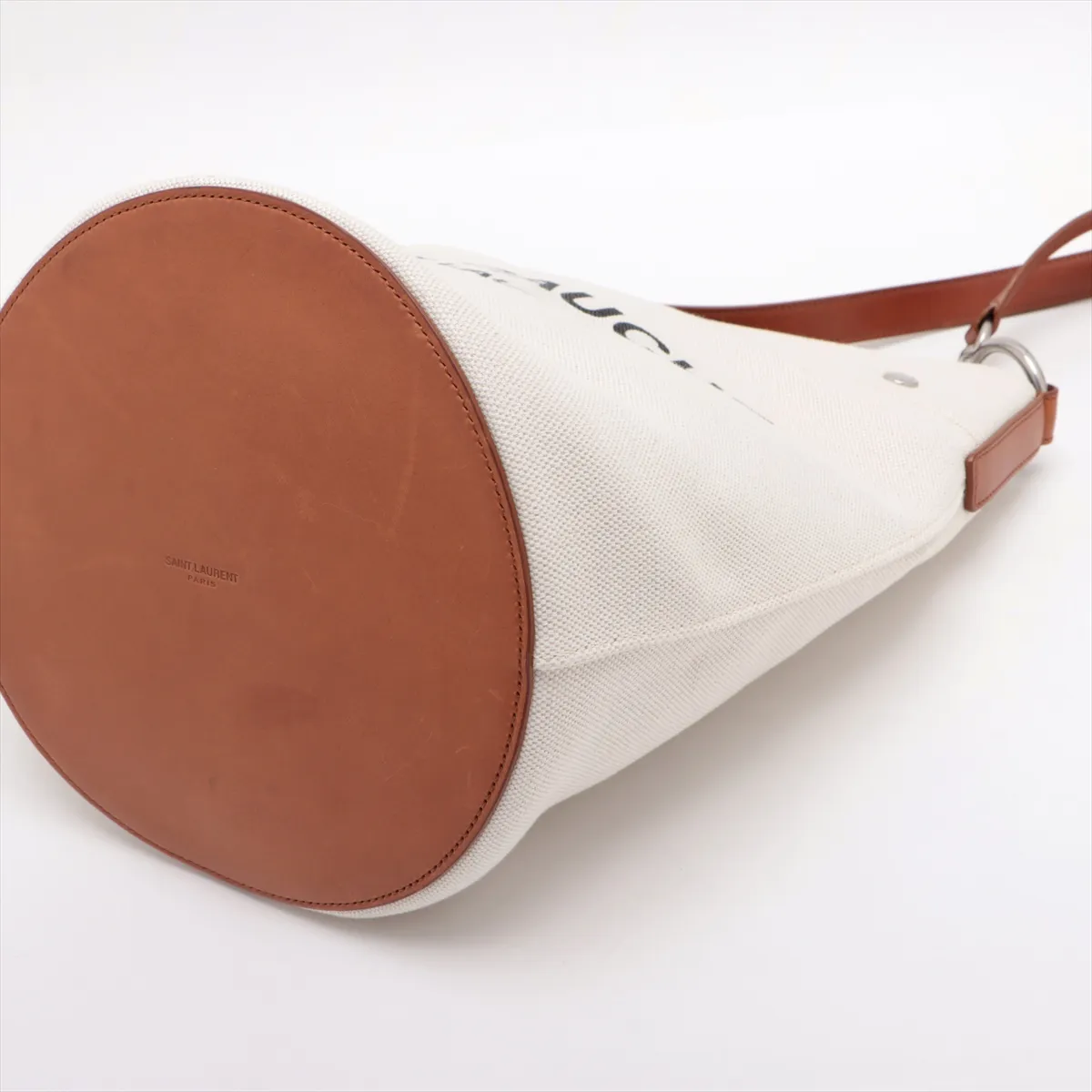 Rive Gauche Canvas x Leather Shoulder Bag Beige x Brown 669299 — view 3