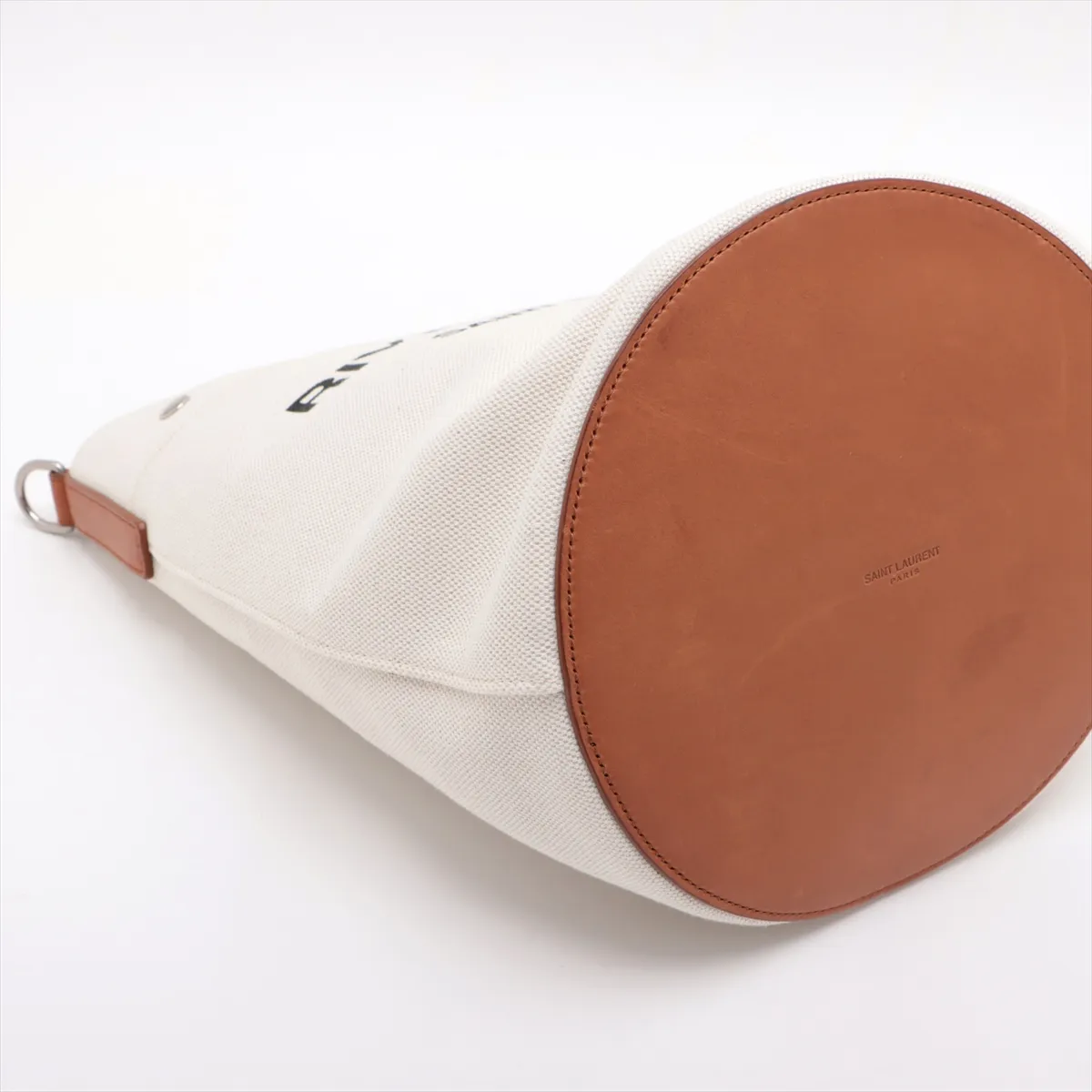 Rive Gauche Canvas x Leather Shoulder Bag Beige x Brown 669299 — view 4