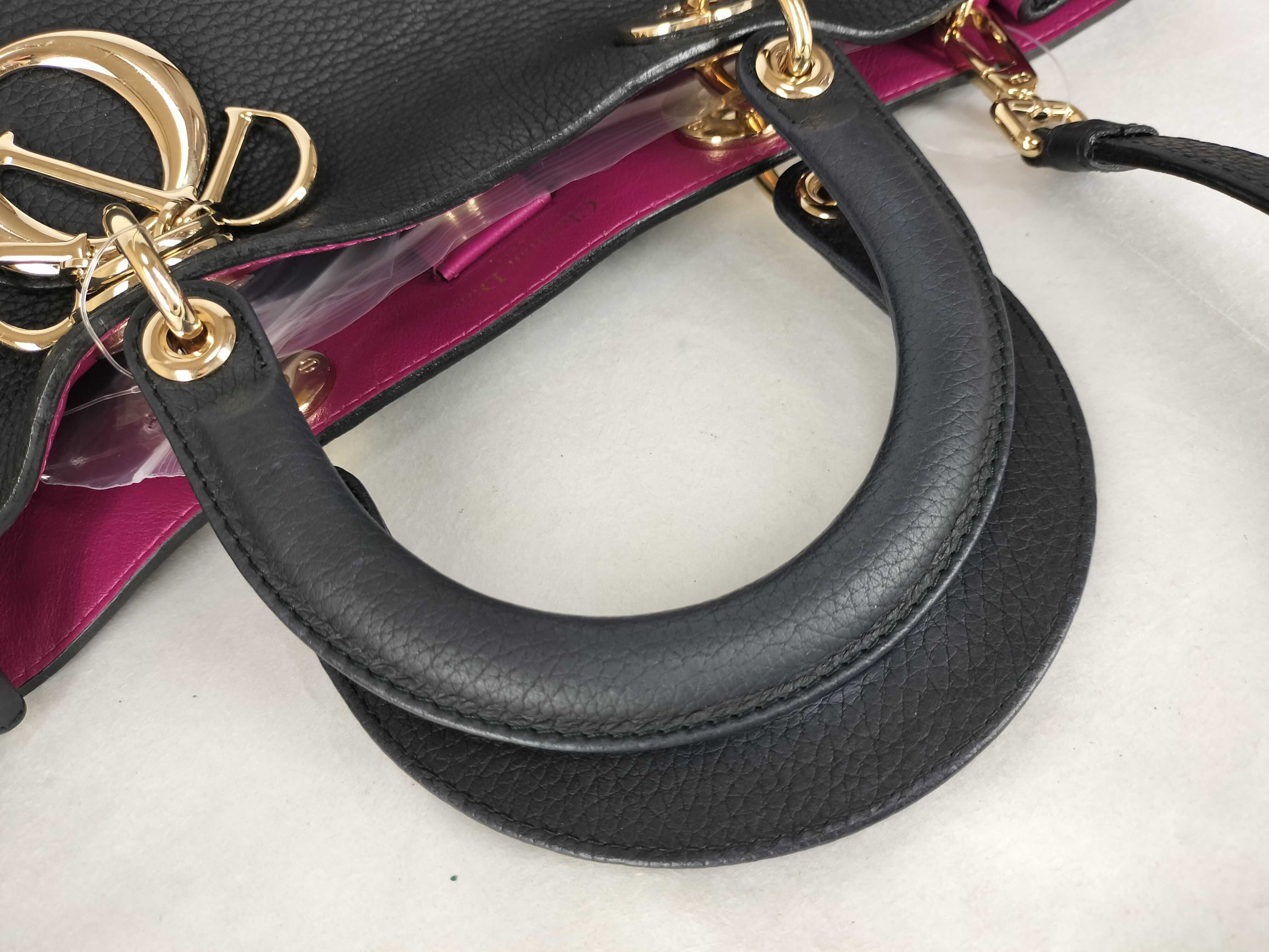 2-Way Diorissimo Tote Bag Leather Black Tote Bag — view 3