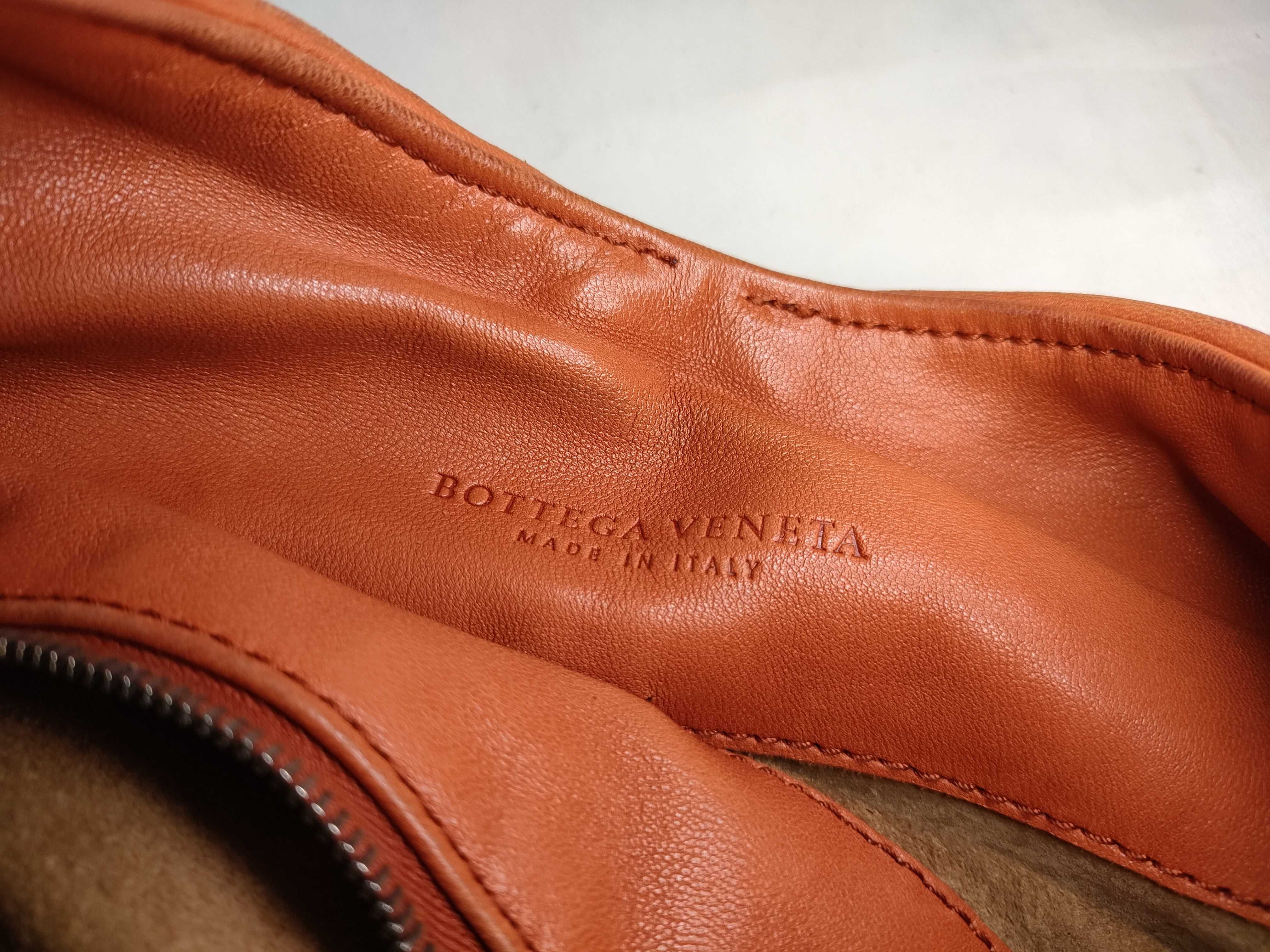 Intrecciato PH-Bottega Venetta Orange Shoulder Bag Leather Shoulder Bag — view 12
