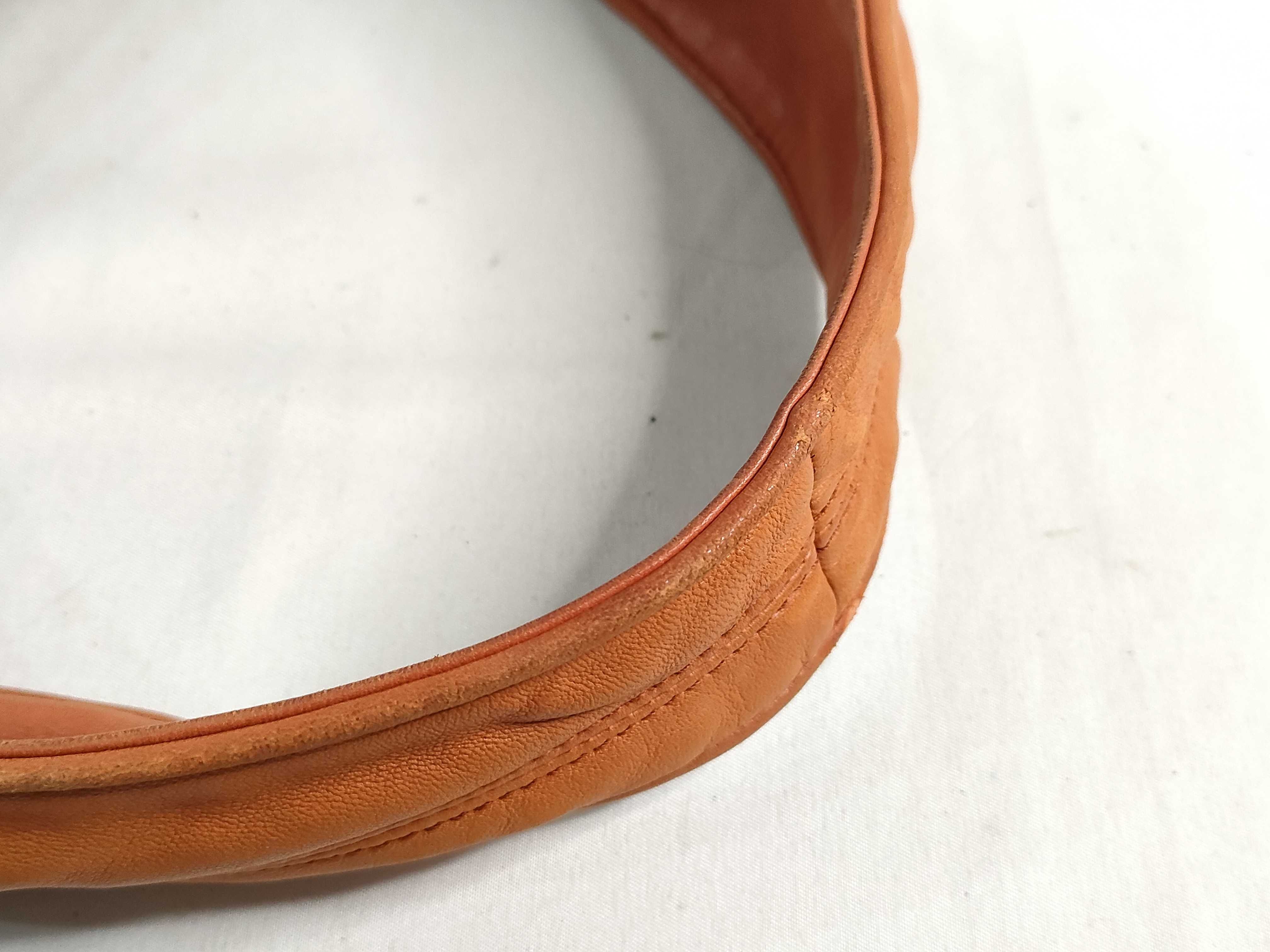 Intrecciato PH-Bottega Venetta Orange Shoulder Bag Leather Shoulder Bag — view 4