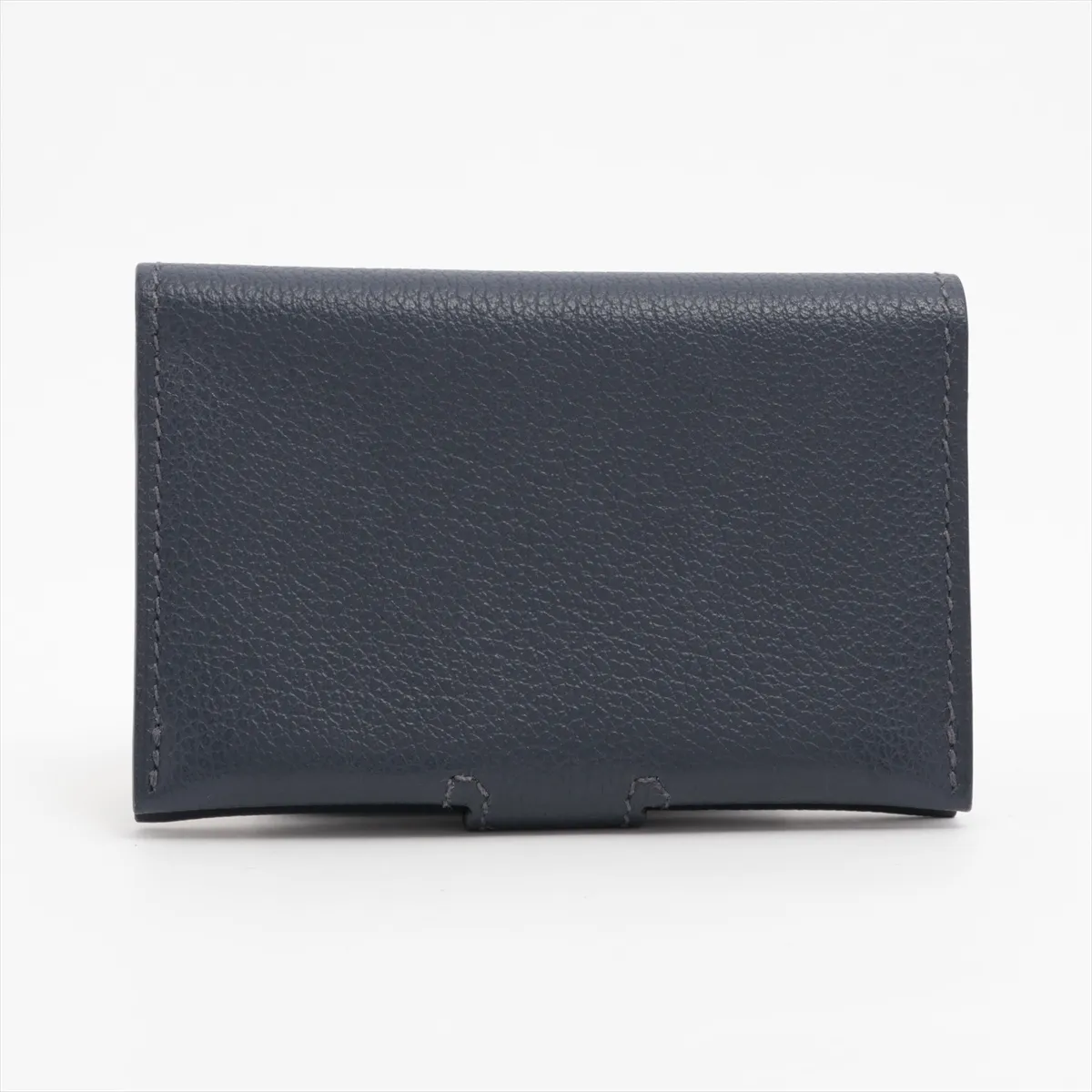 RMS Evercolor Card Case Navy x Green Silver Hardware U:2022 — view 2