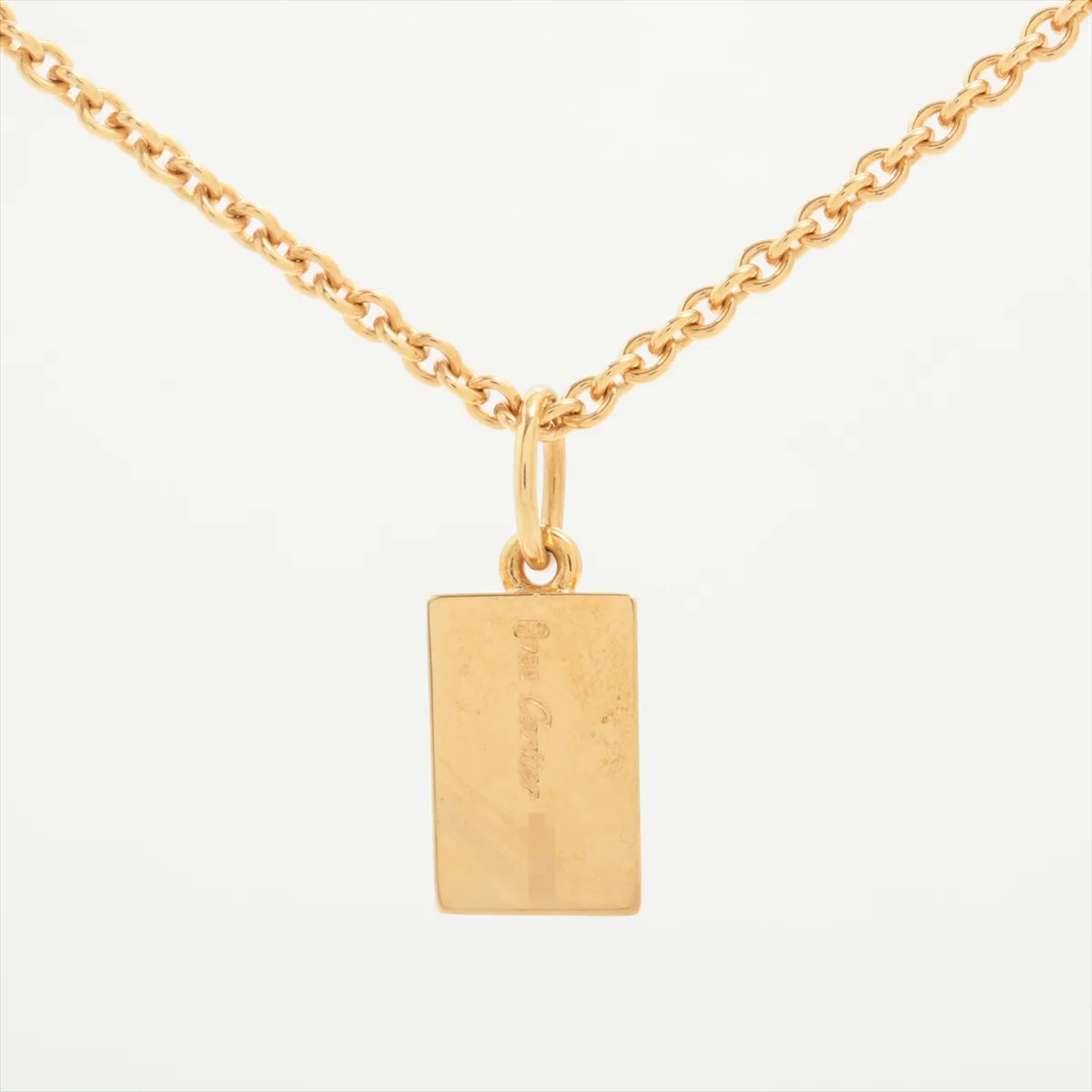 1/8 oz ingot necklace, 750 (yellow gold), 9.7g, C71899 C96023, hallmark — view 2