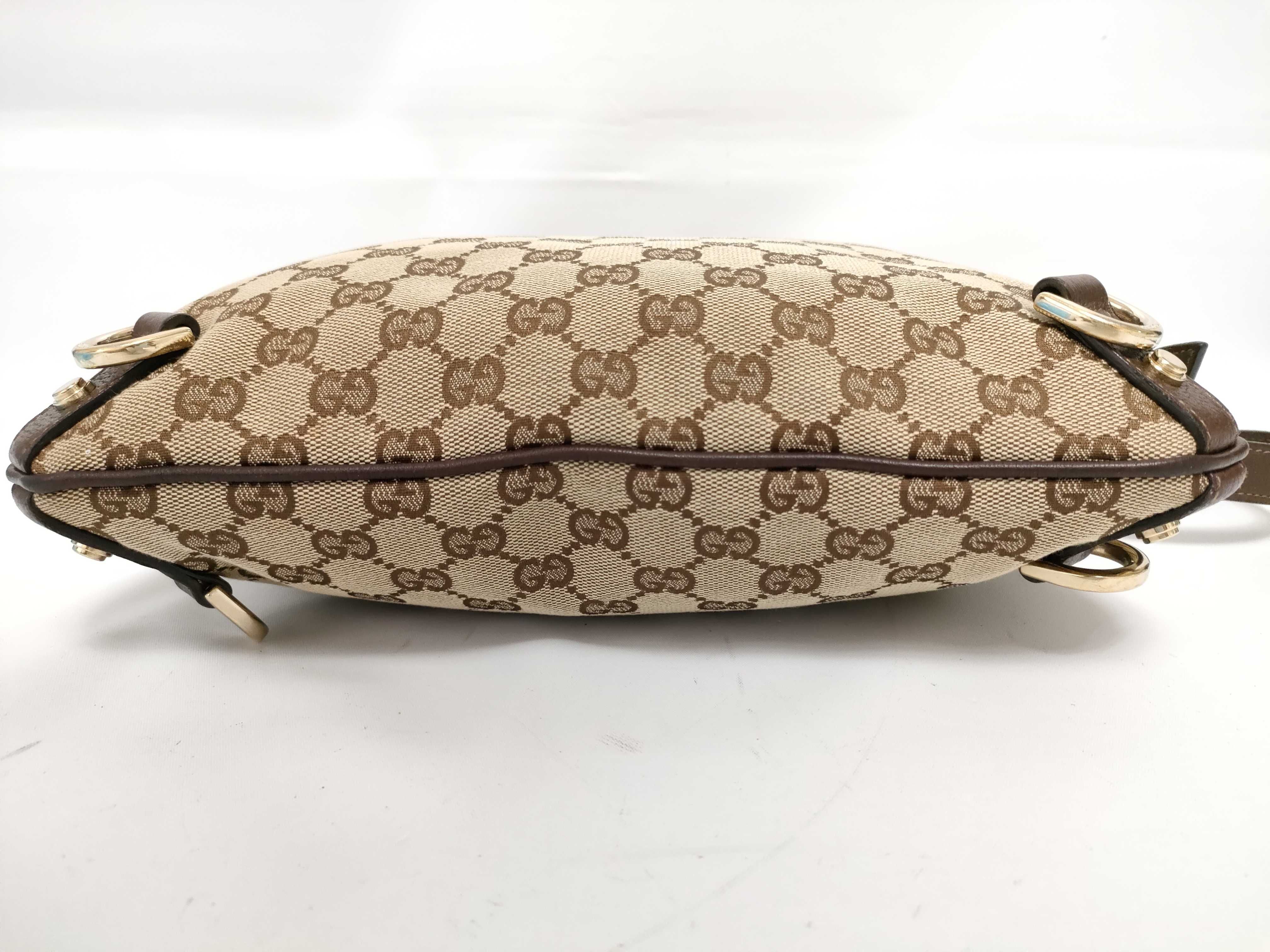 GG Canvas Leather Shoulder Bag — view 3