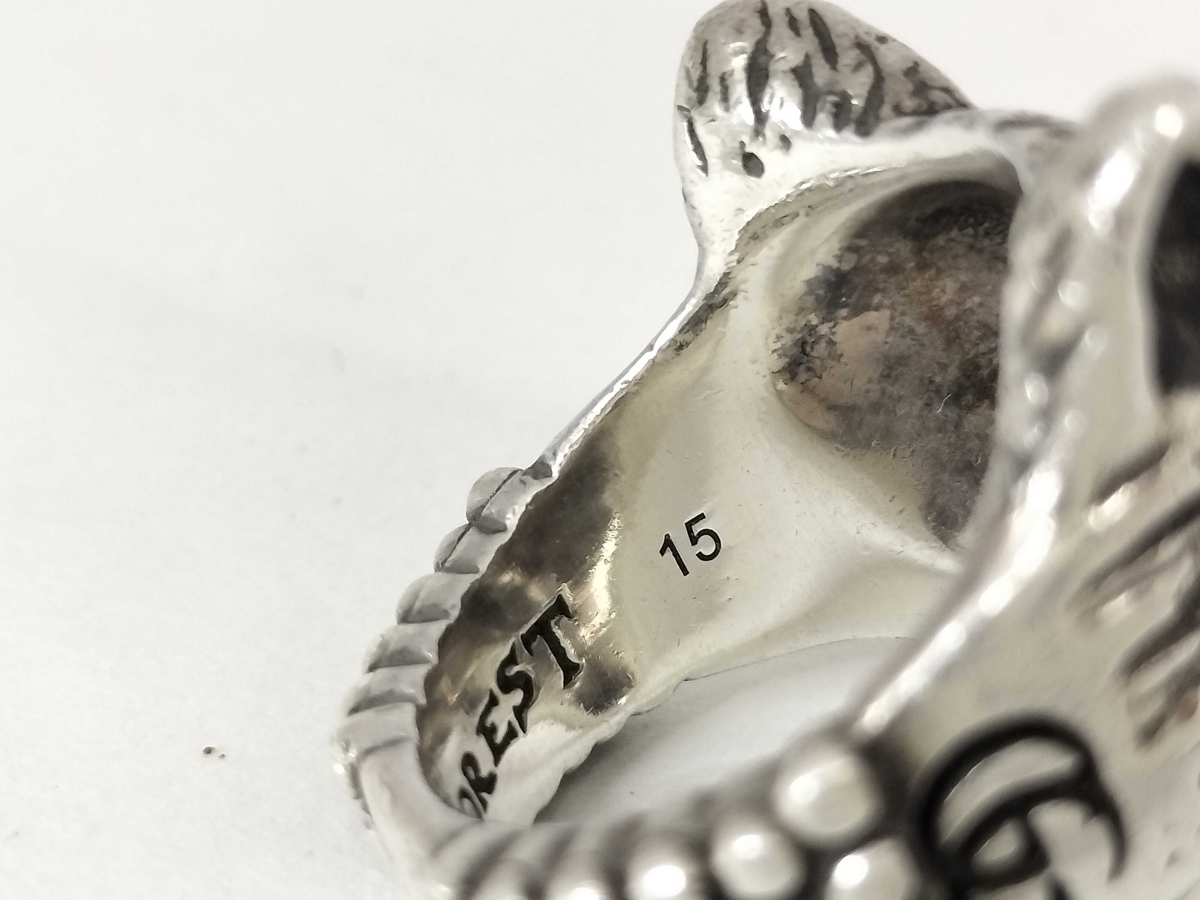 925 Anger Forest Wolf Ring 18.4g — view 6