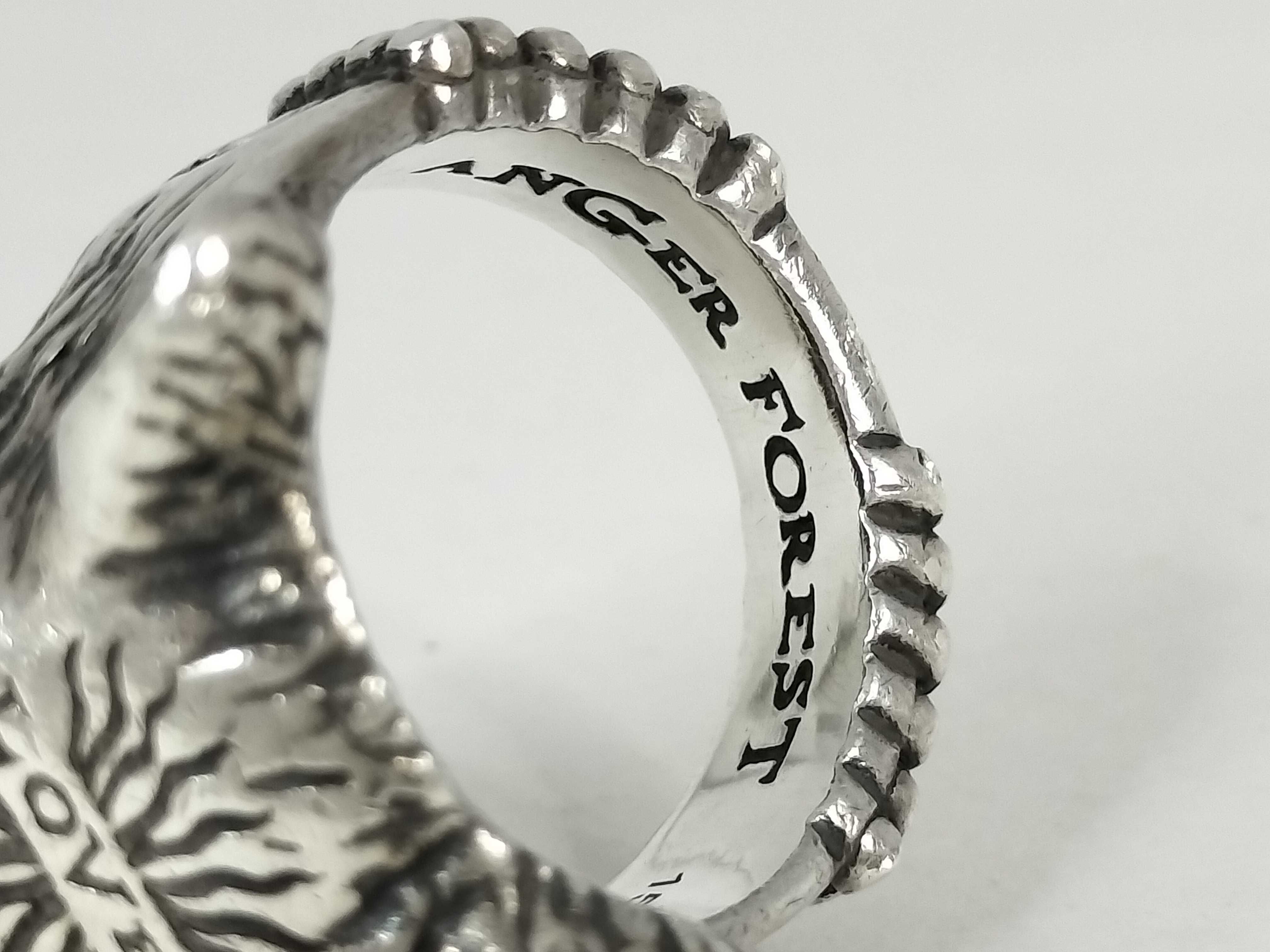 925 Anger Forest Wolf Ring 18.4g — view 7