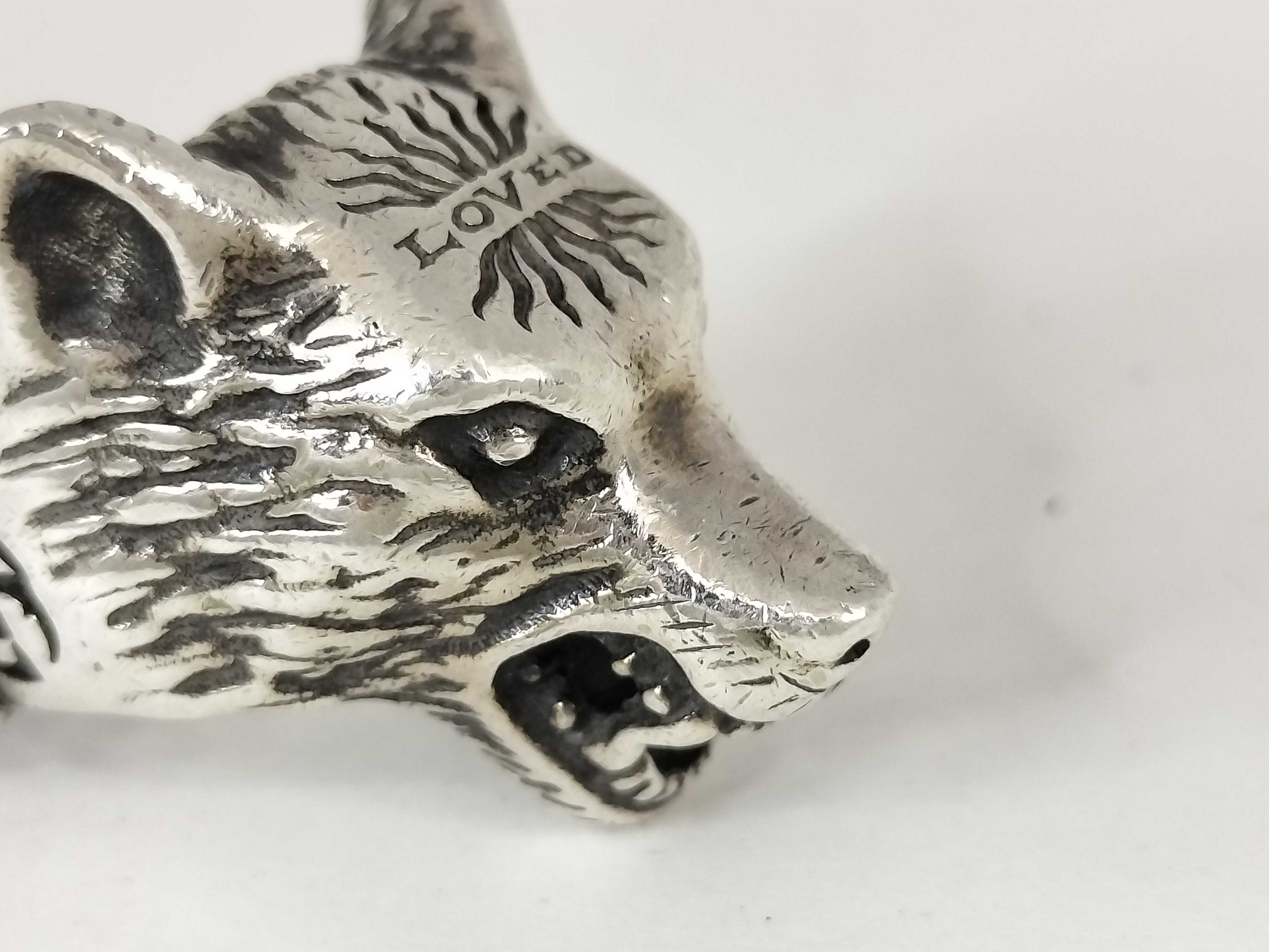 925 Anger Forest Wolf Ring 18.4g — view 9