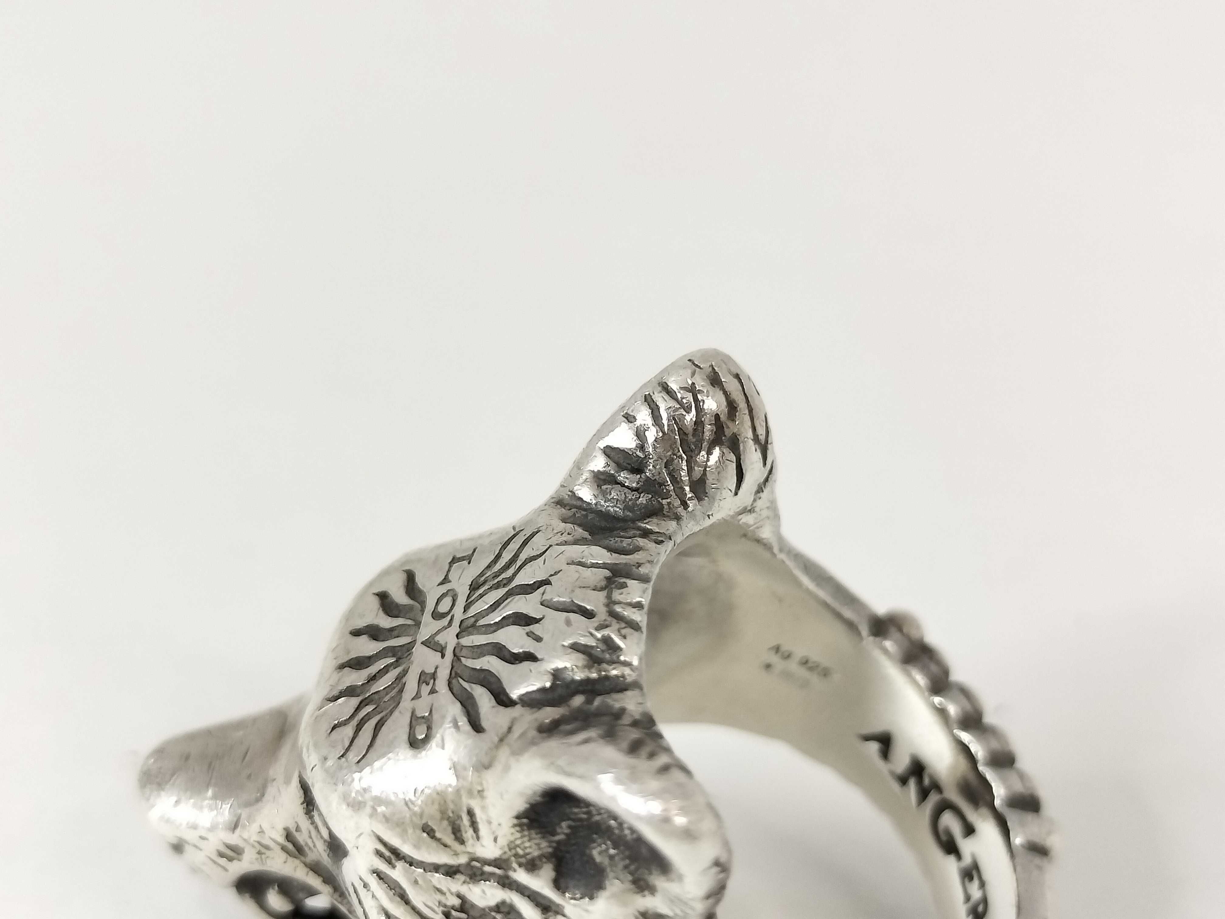 925 Anger Forest Wolf Ring 18.4g — view 10