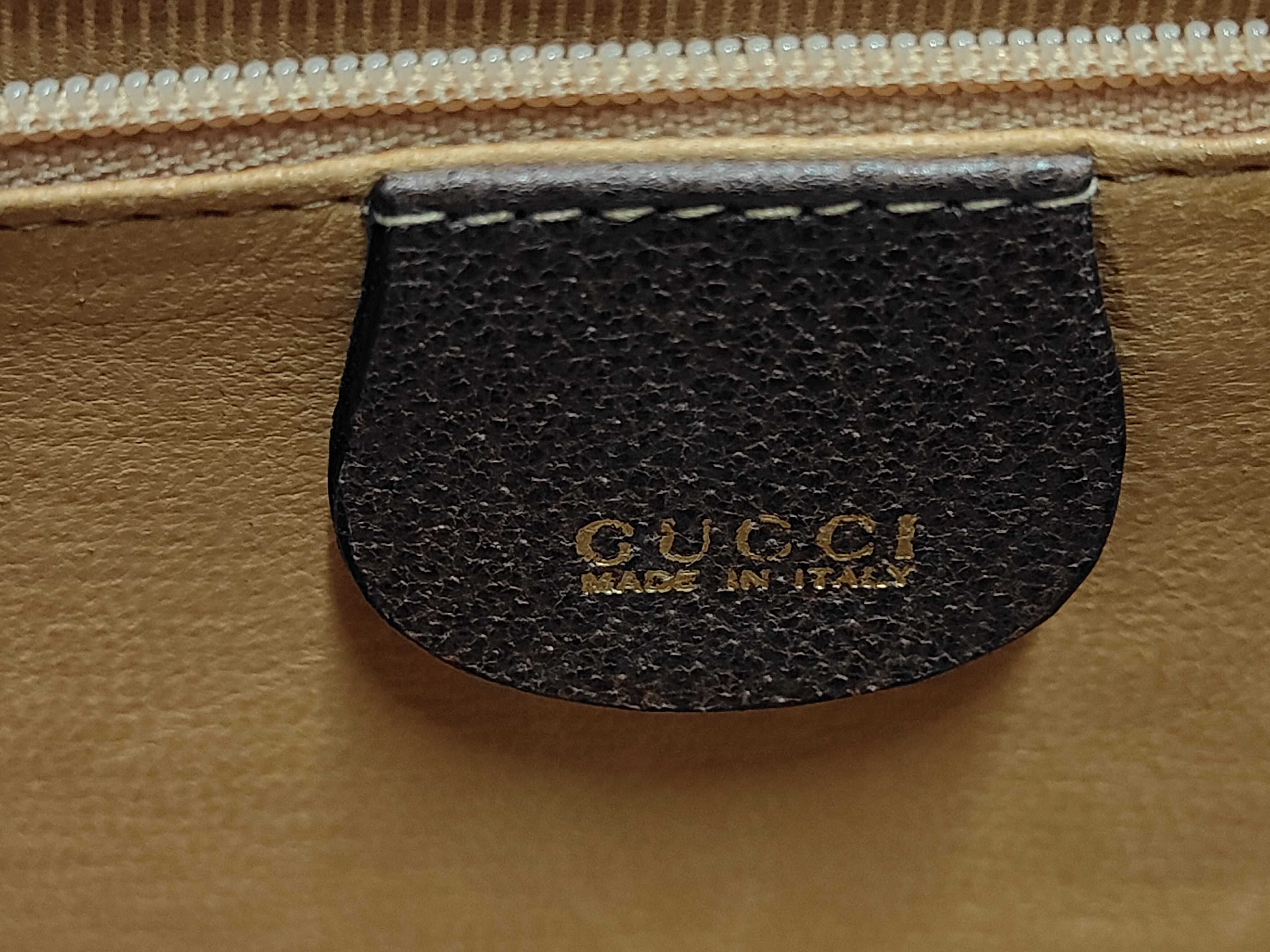 Old Gucci Bamboo Sherry 2-Way Handbag Shoulder Bag Handbag — view 8