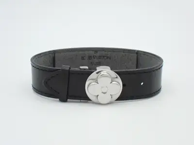 Bracelet Vu Good Luck Bracelet Flower Black, Wrist size approximately 17cm
