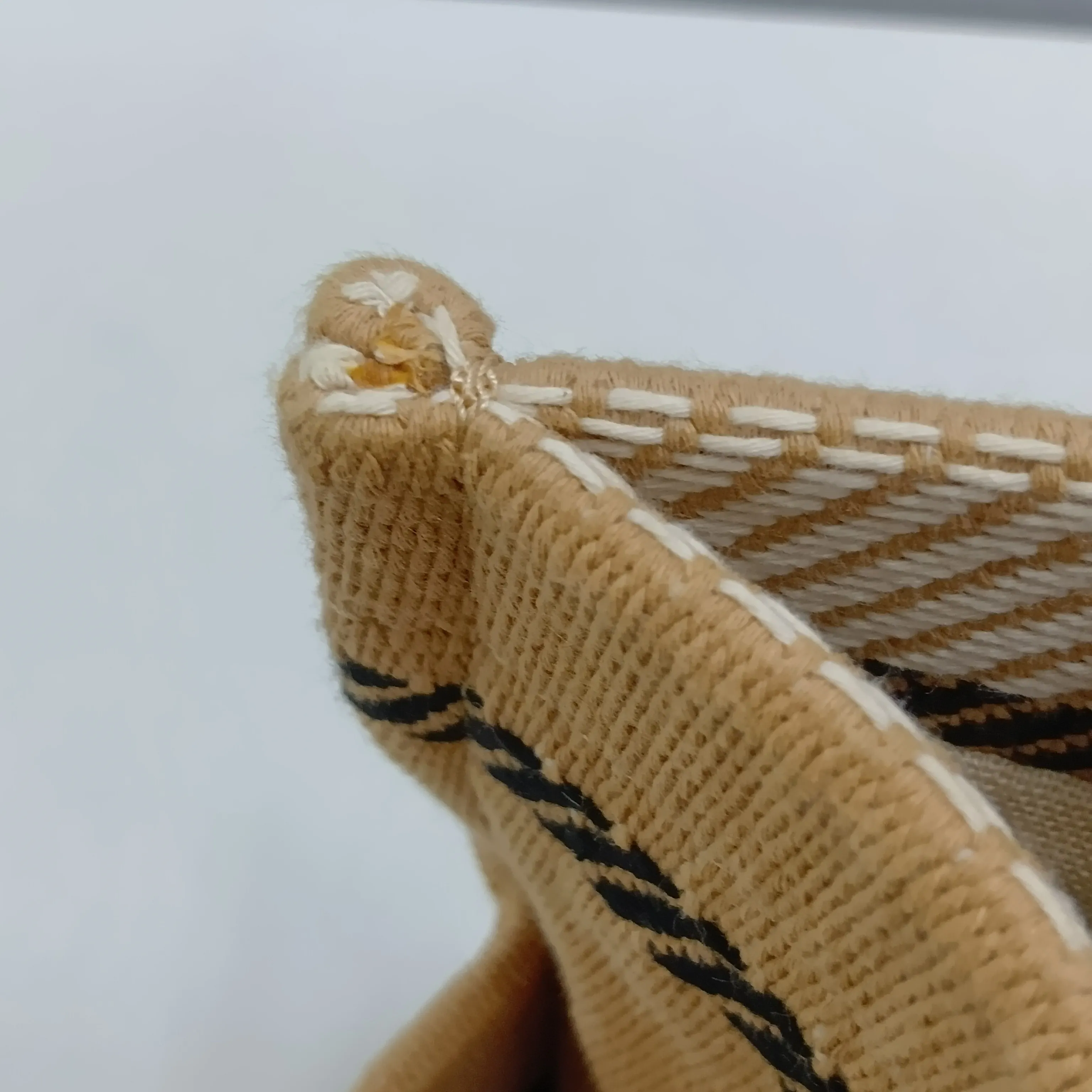 Small Cabas Thais Canvas x Leather 2-Way Handbag Beige x Brown — view 14