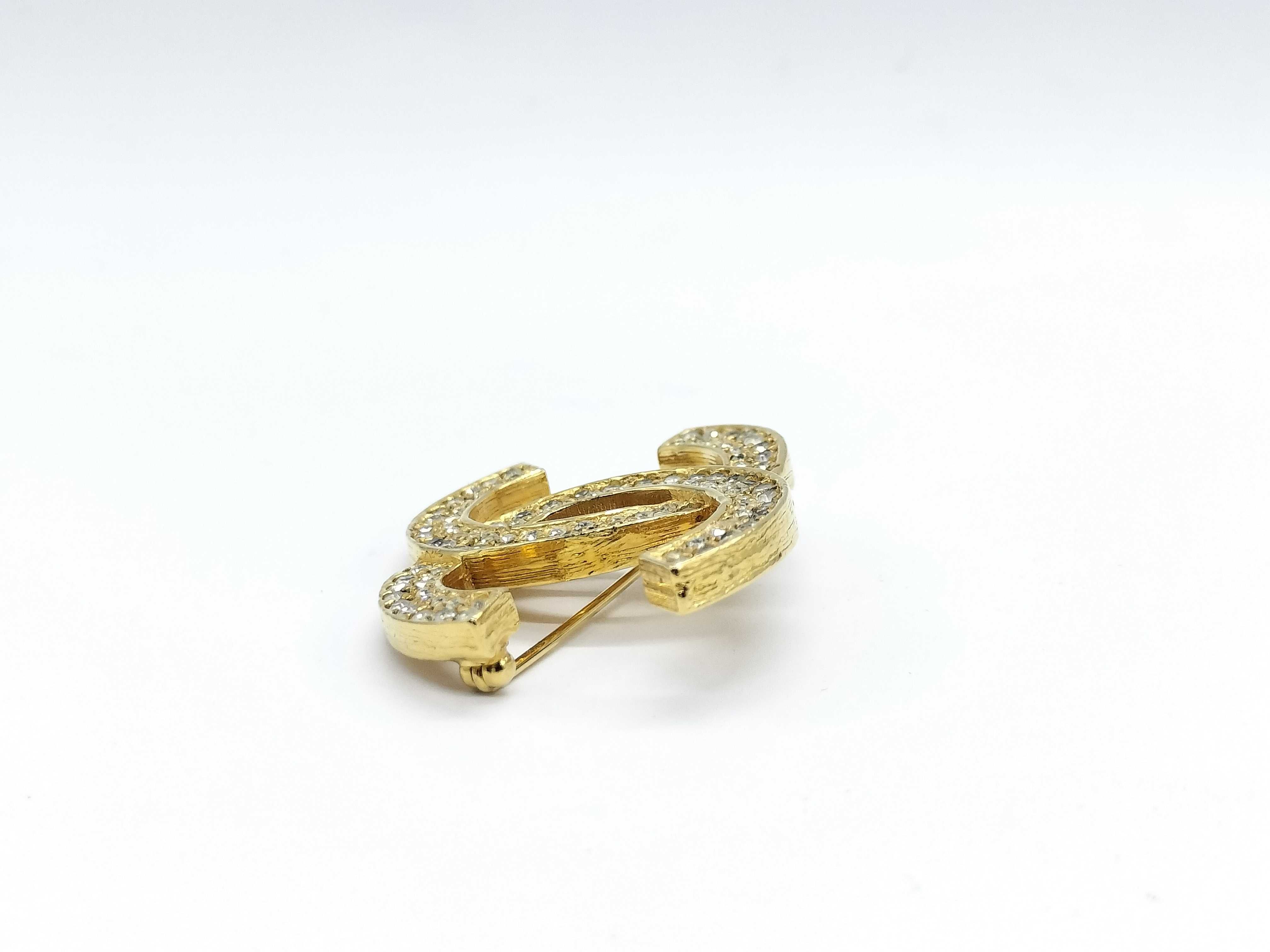 Coco Mark Rhinestone Brooch — view 2