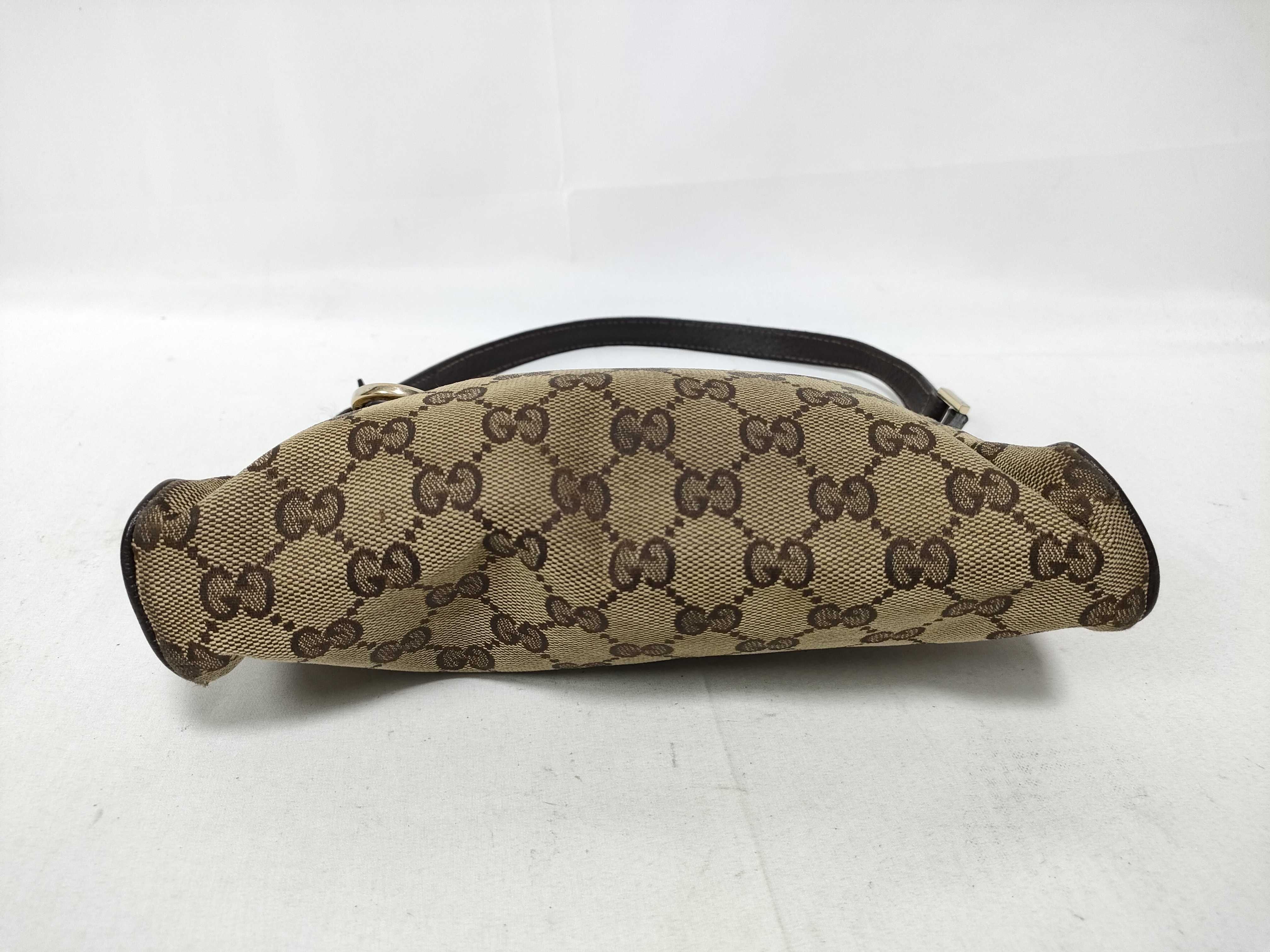 Brown GG Canvas Vintage Mahjong Wrist Bag Handbag — view 3