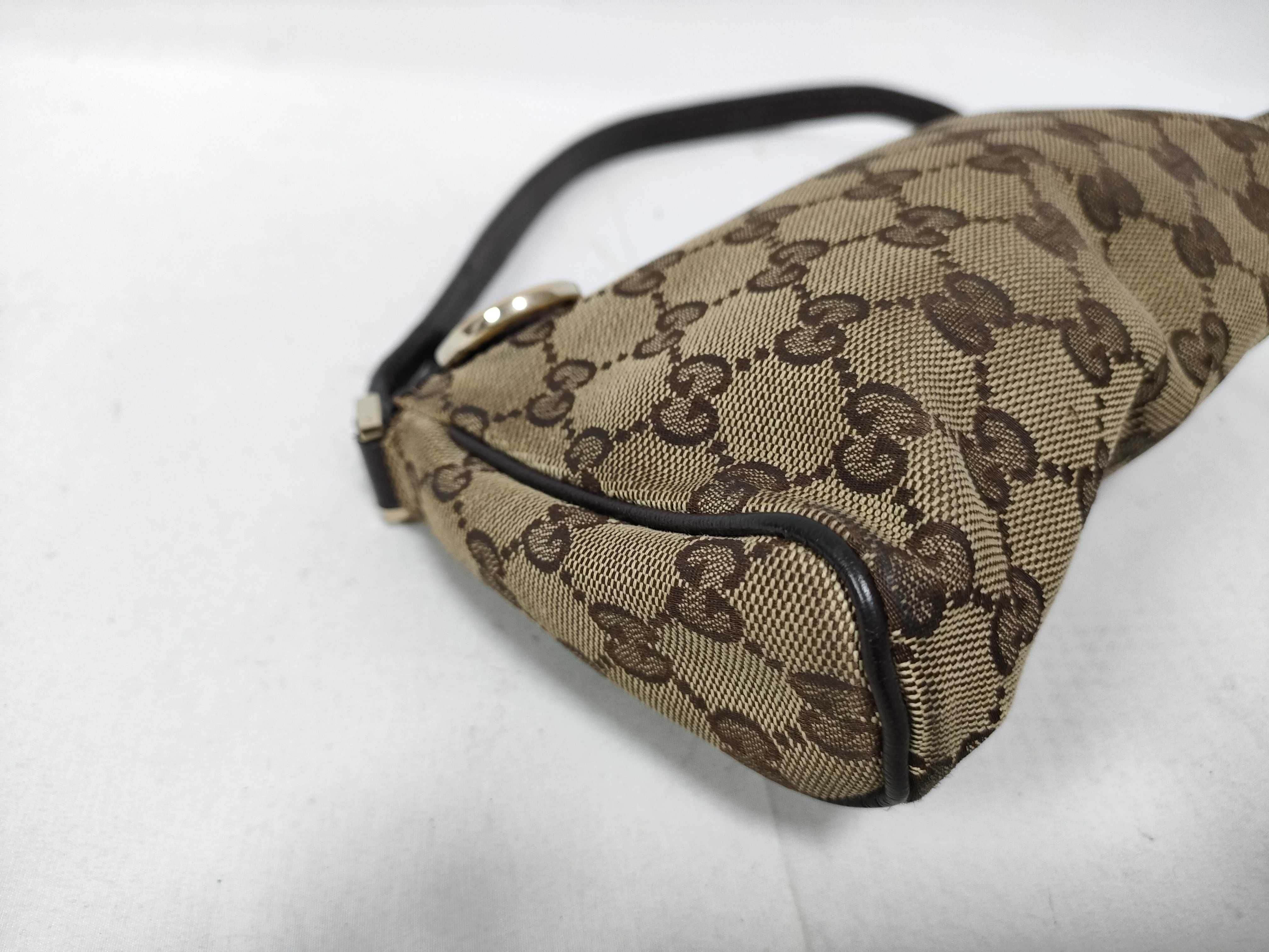 Brown GG Canvas Vintage Mahjong Wrist Bag Handbag — view 5