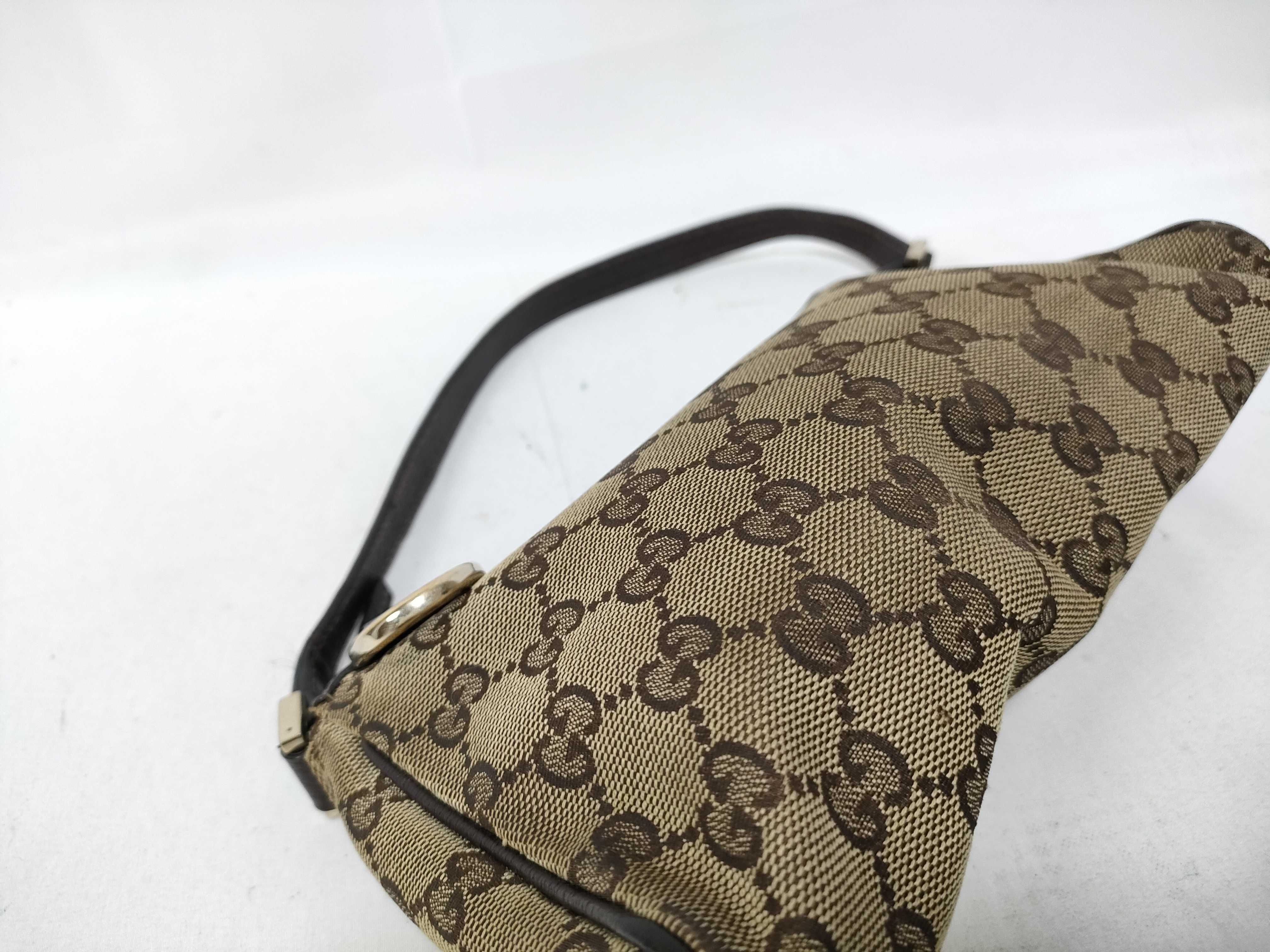 Brown GG Canvas Vintage Mahjong Wrist Bag Handbag — view 6