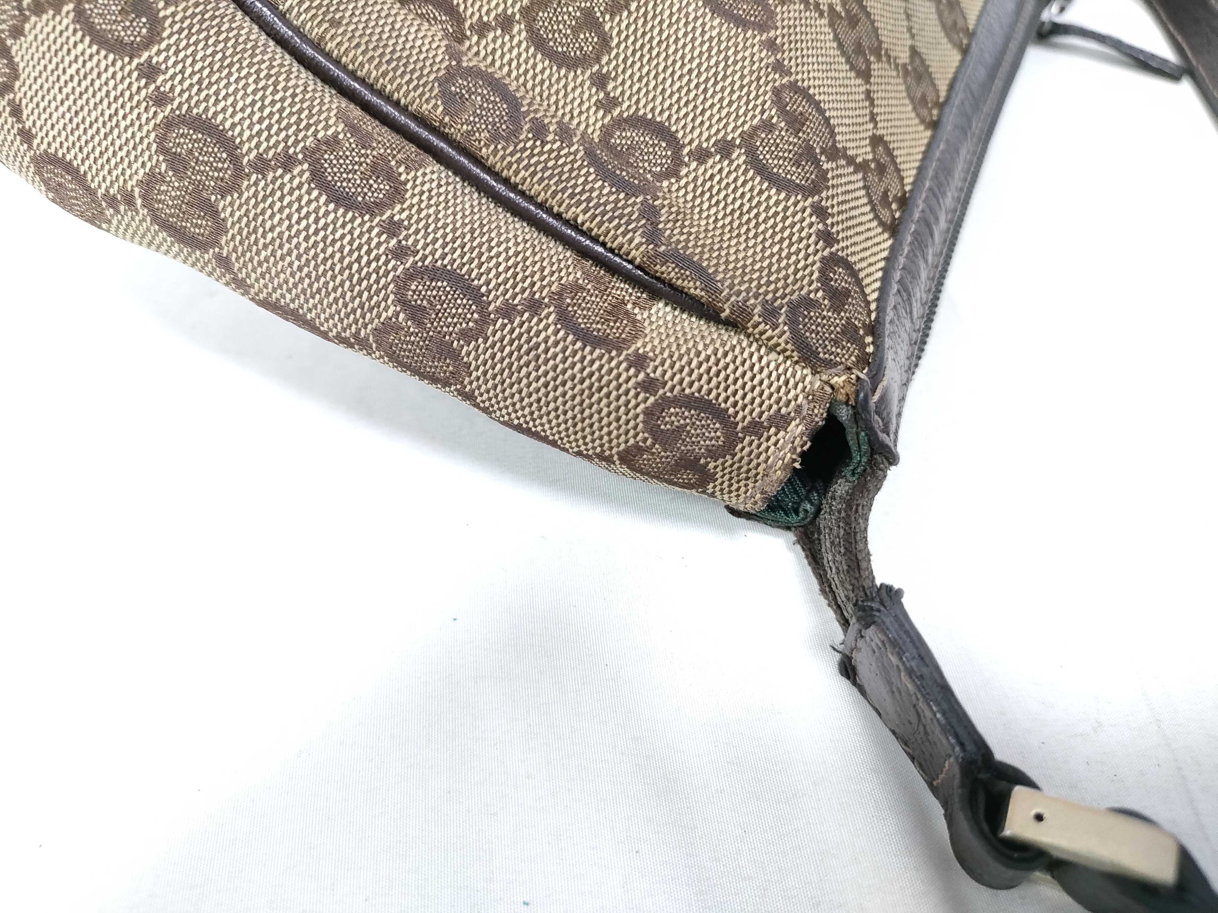 Brown GG Canvas Vintage Mahjong Wrist Bag Handbag — view 8
