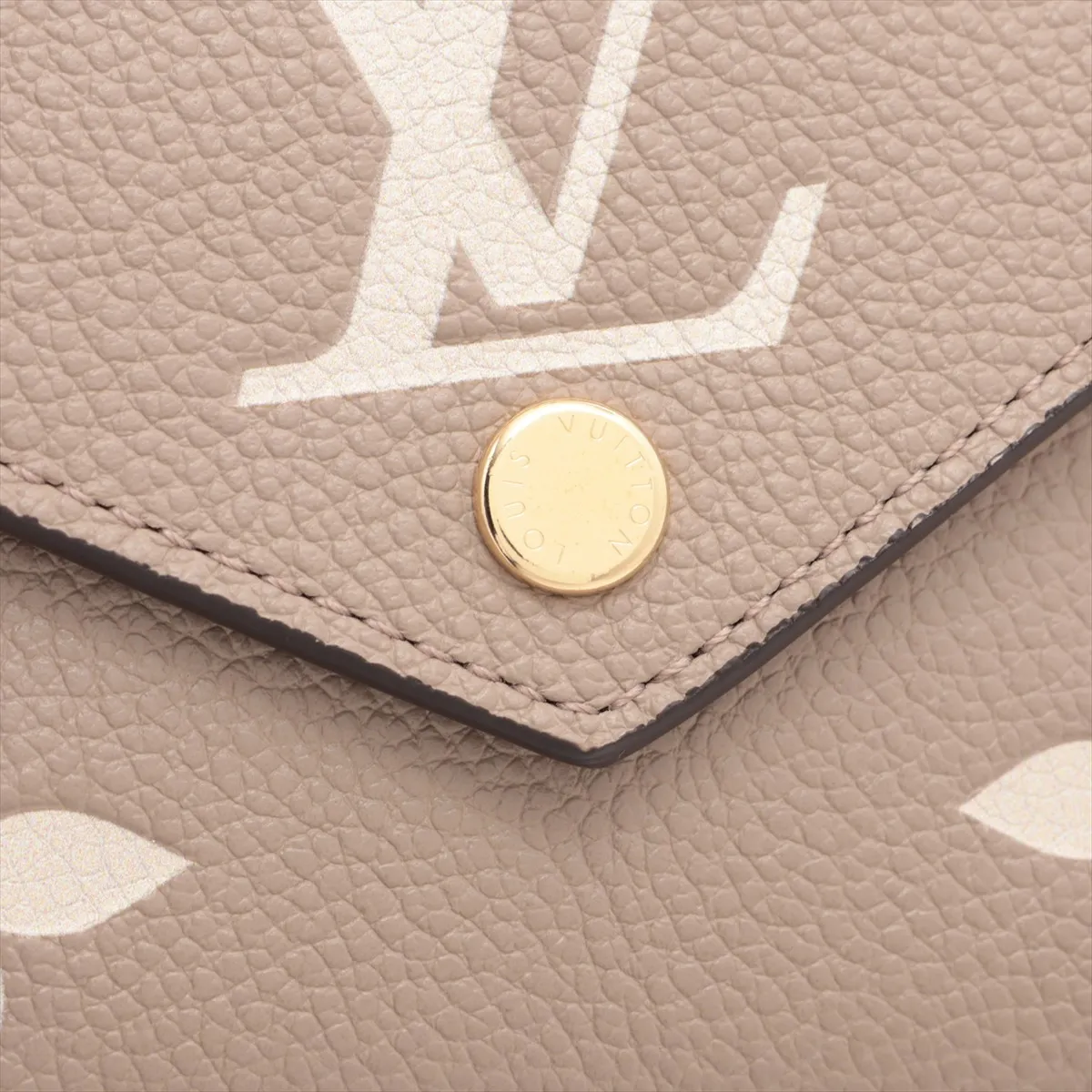Bicolor Monogram Empreinte Portefeuille Victorine M81861 Tourtrell Crème Compact Wallet (RFID detected) — view 9