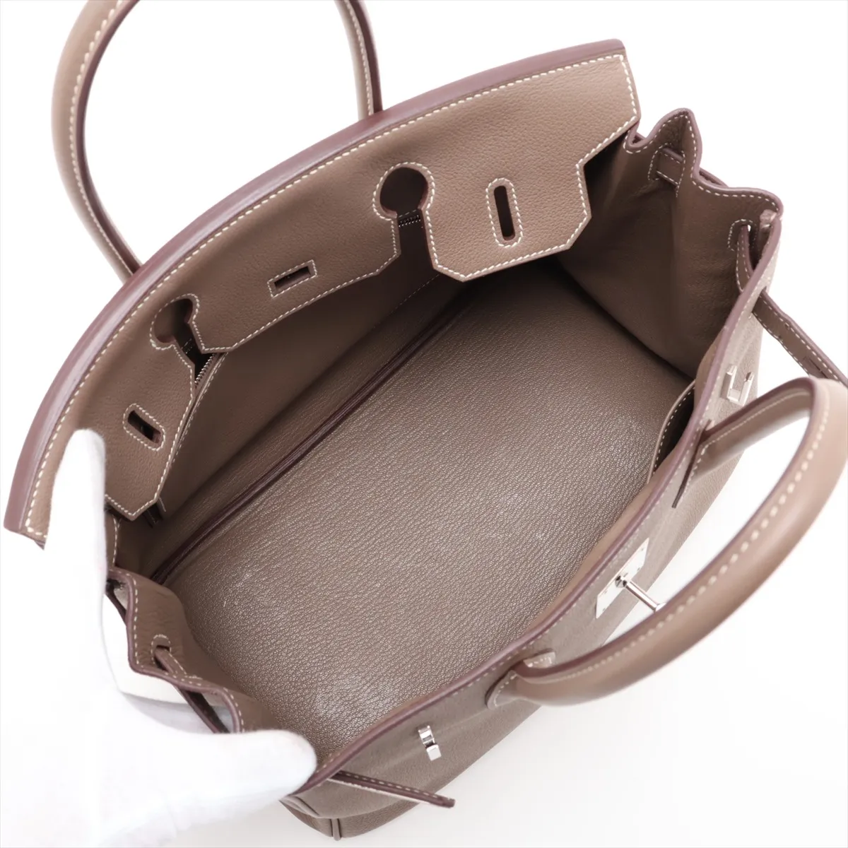 [Individually packaged] Hermes Birkin 30 Letournée Togo Etoupe Silver Hardware W: 2024 — view 7