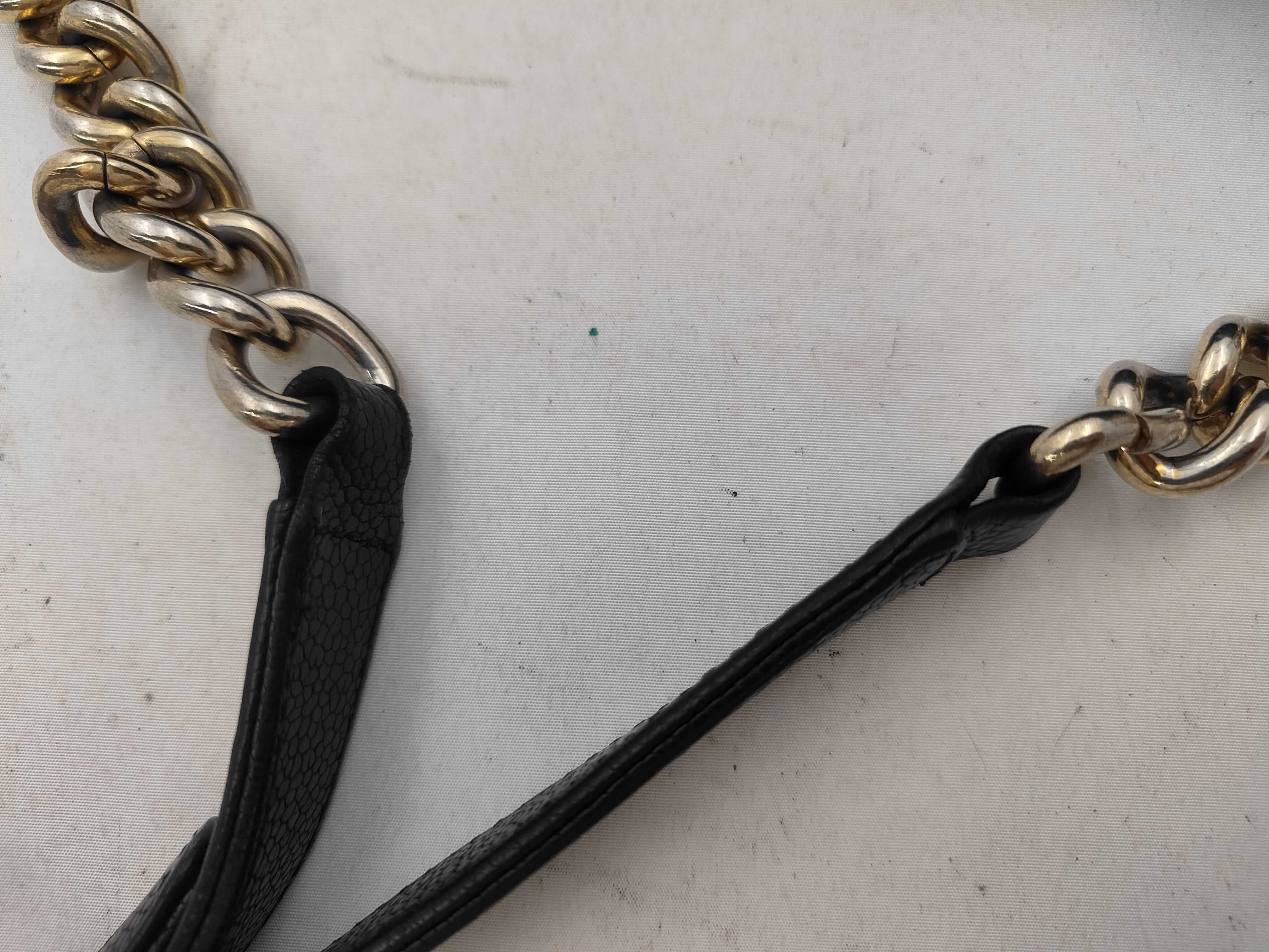 Boy Chanel 28 Large Caviar Skin Black with Gold Hardware, Serial Number 23-series, A92193 Shoulder Bag — view 4