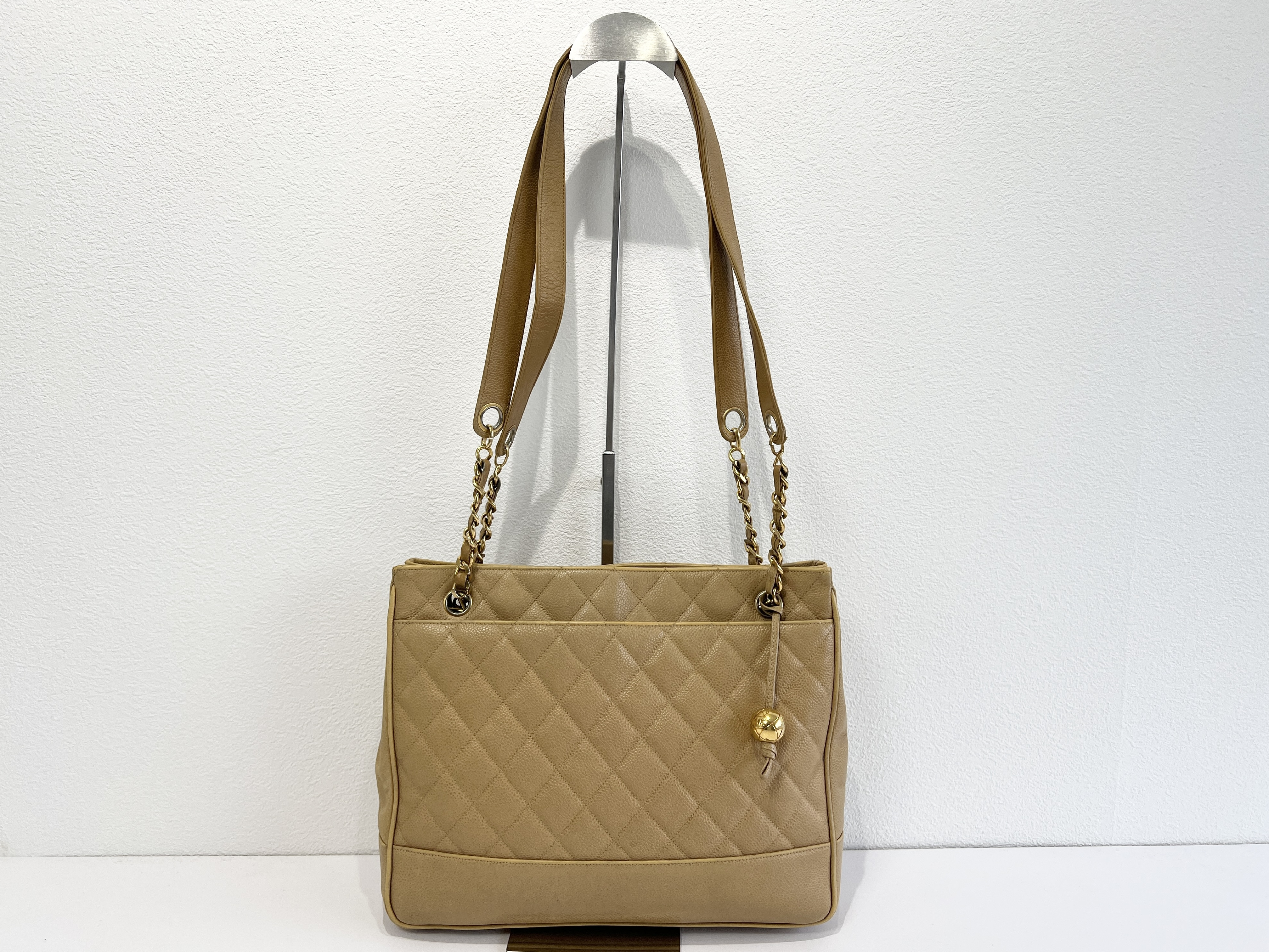 Matelassé Coco Mark Coco Ball Caviar Skin Leather Chain Tote Bag Shoulder Bag (Series 2)