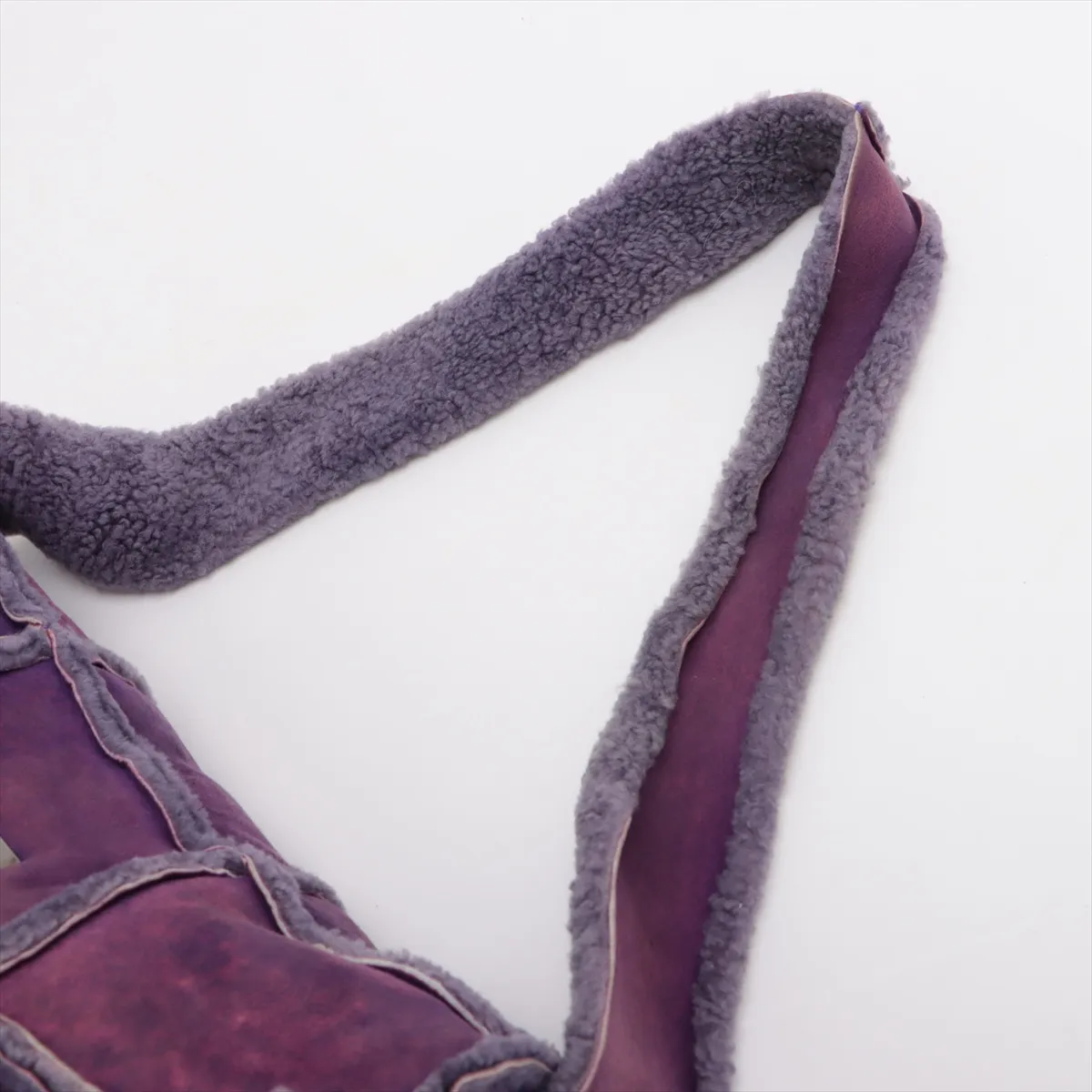 2.55 Mouton Shoulder Bag Chocolate Bar Purple Silver Hardware 6202392 No. 6 — view 5
