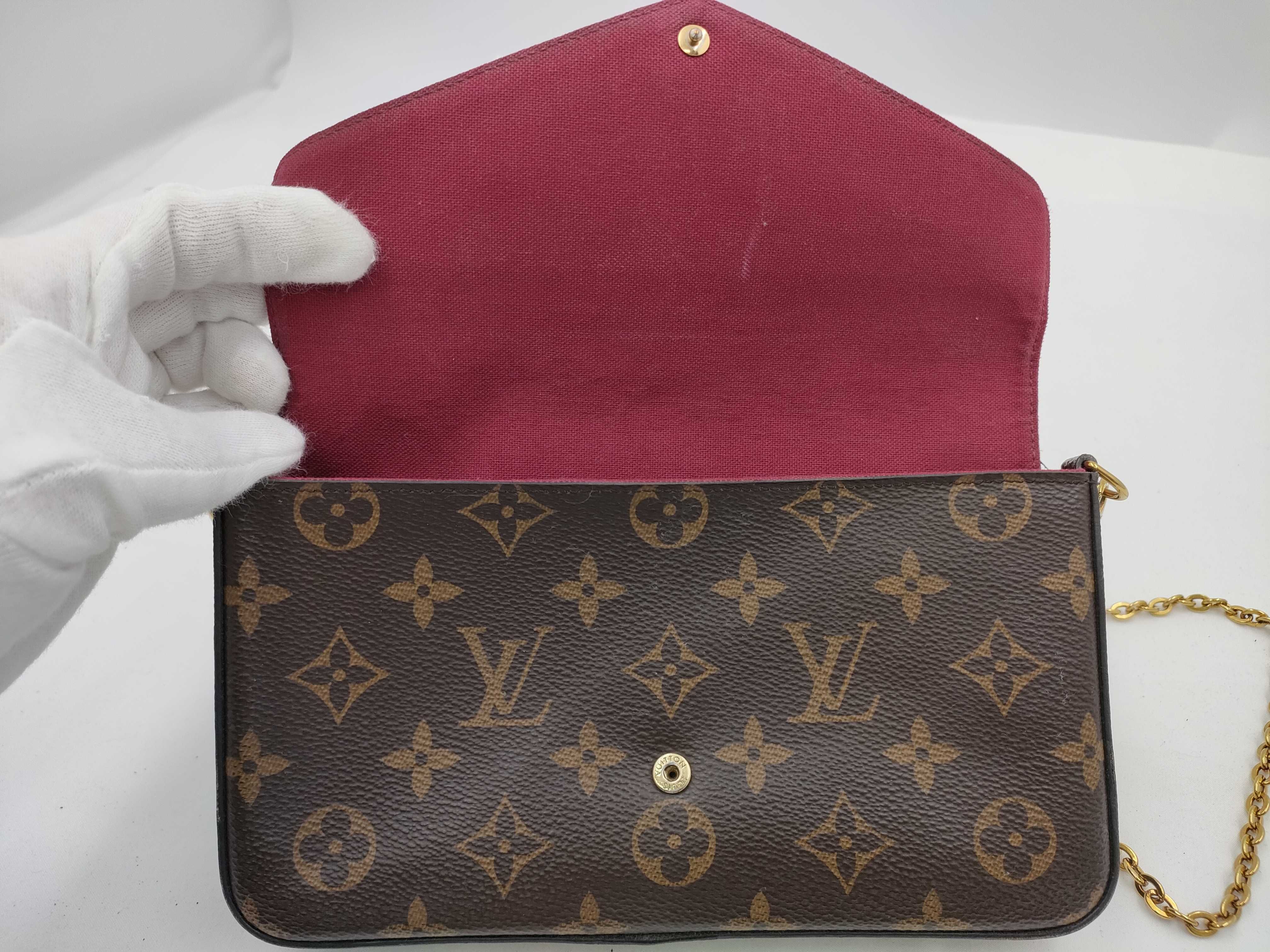 Monogram Pochette Felicie Chain Shoulder Bag — view 5