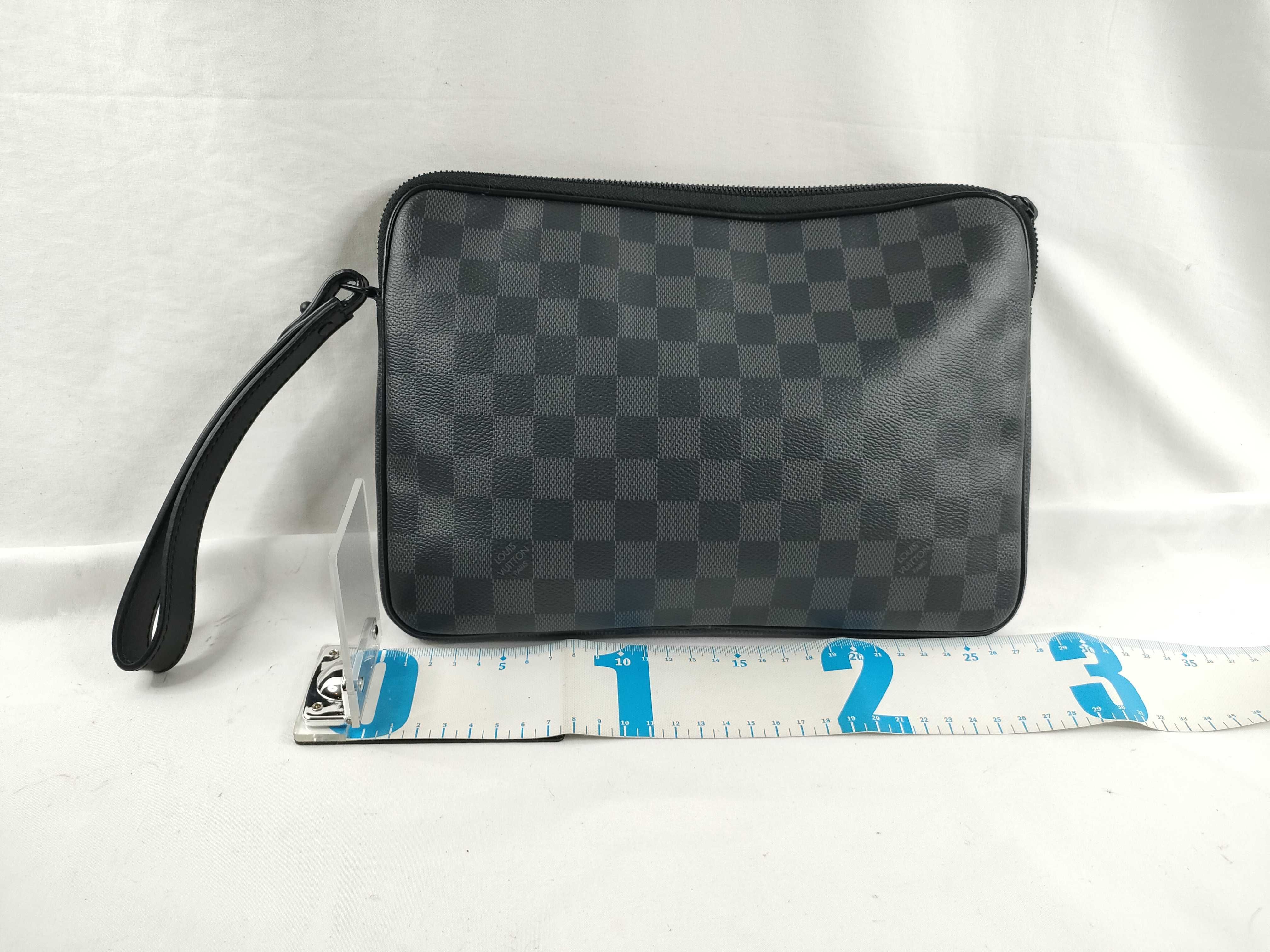 Damier Graphite Louis Vuitton LV Damier Graphite Utility Supple Clutch Bag N60324 Clutch Bag — view 2