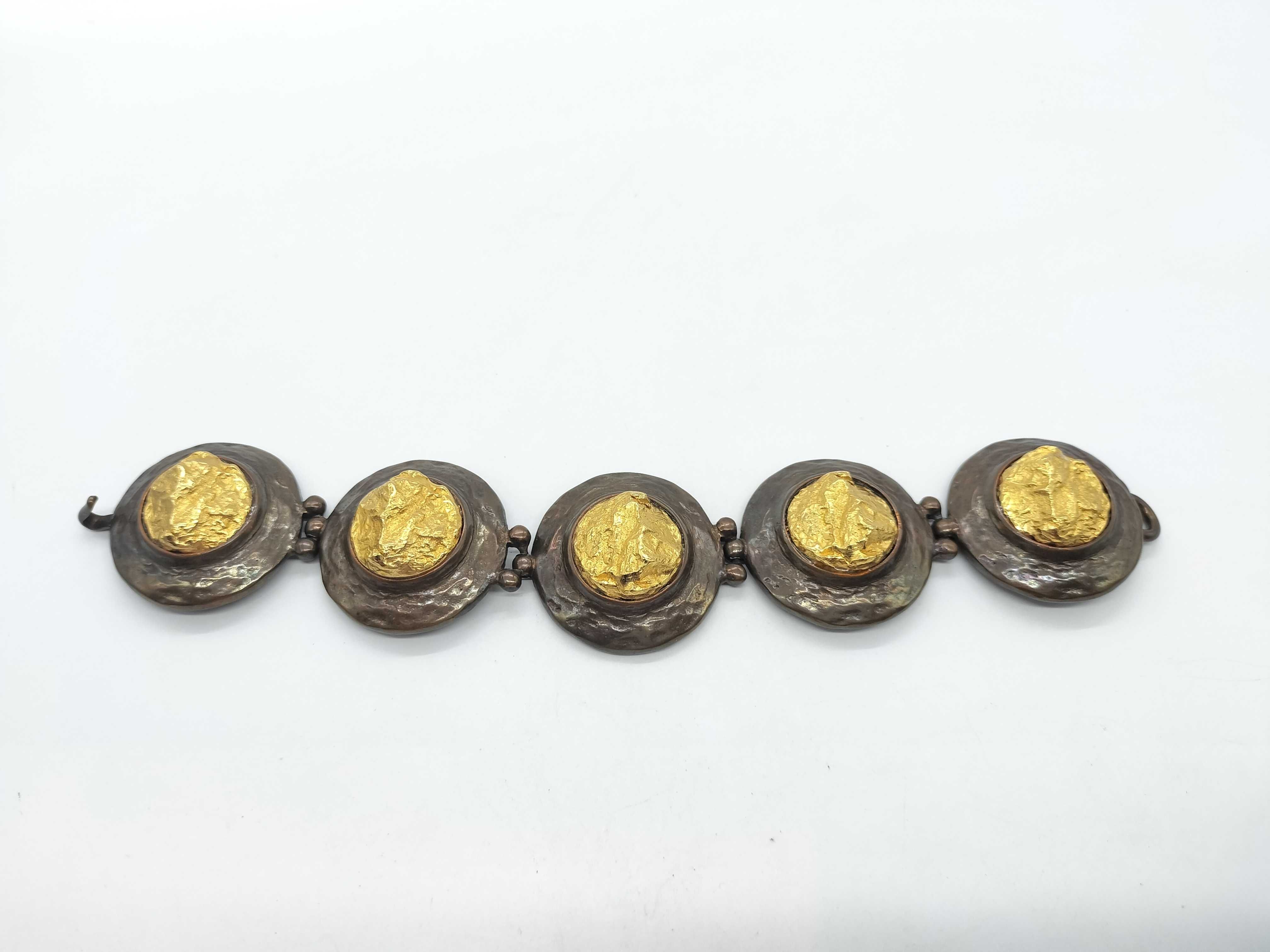 Gold Bronze Bracelet/Bangle — view 4