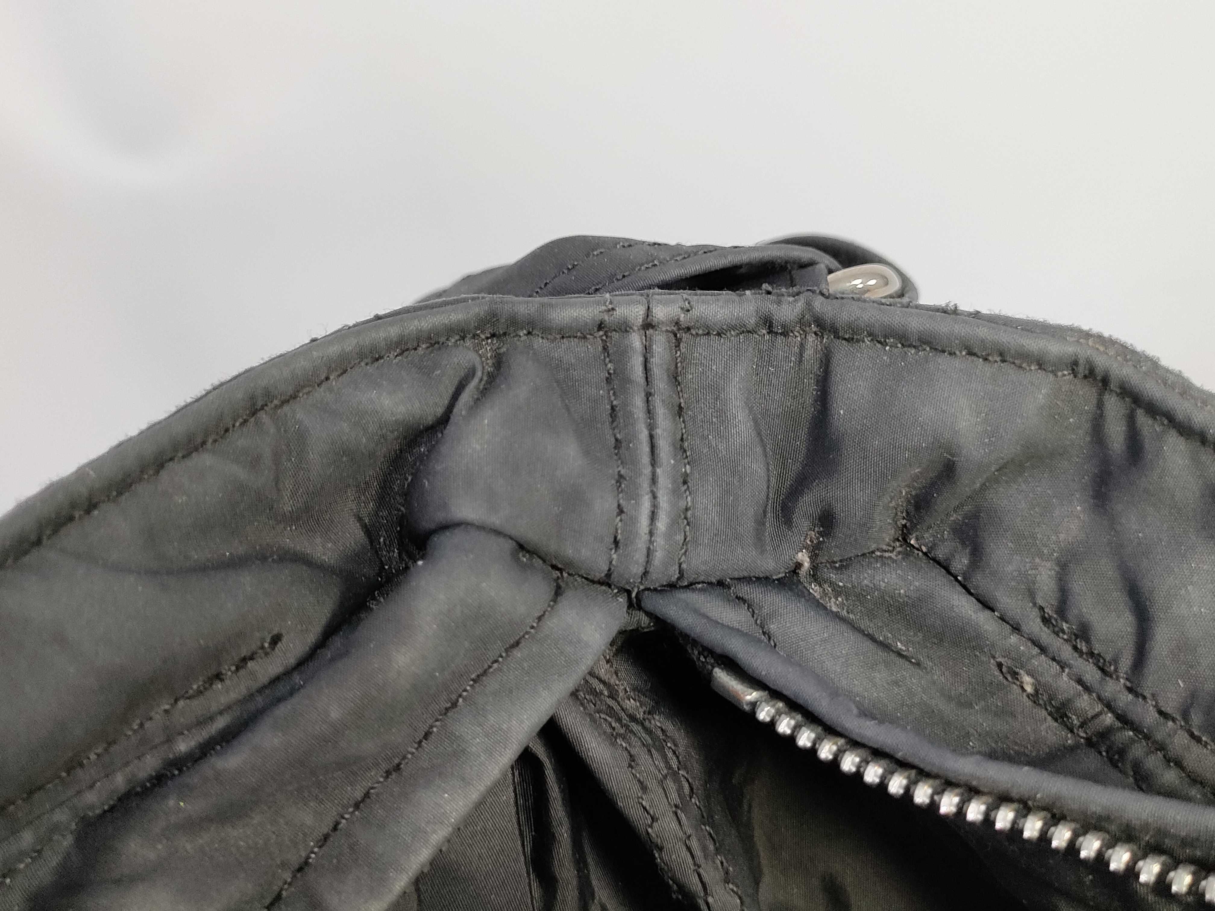 Pochette Bandoulière MM Toile Chevron x Leather Black Shoulder Bag — view 15