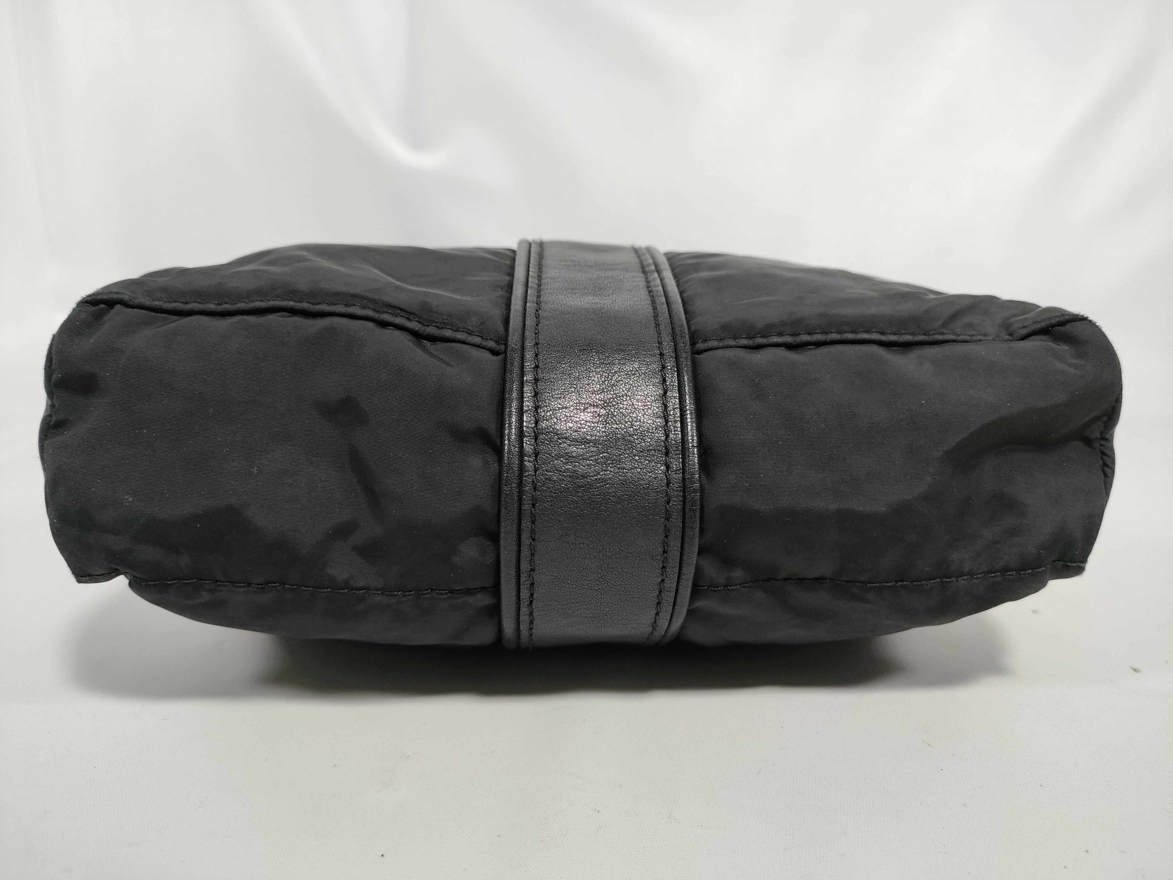 Pochette Bandoulière MM Toile Chevron x Leather Black Shoulder Bag — view 7