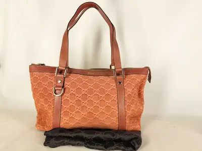 141470 Suede Tote Bag Handbag