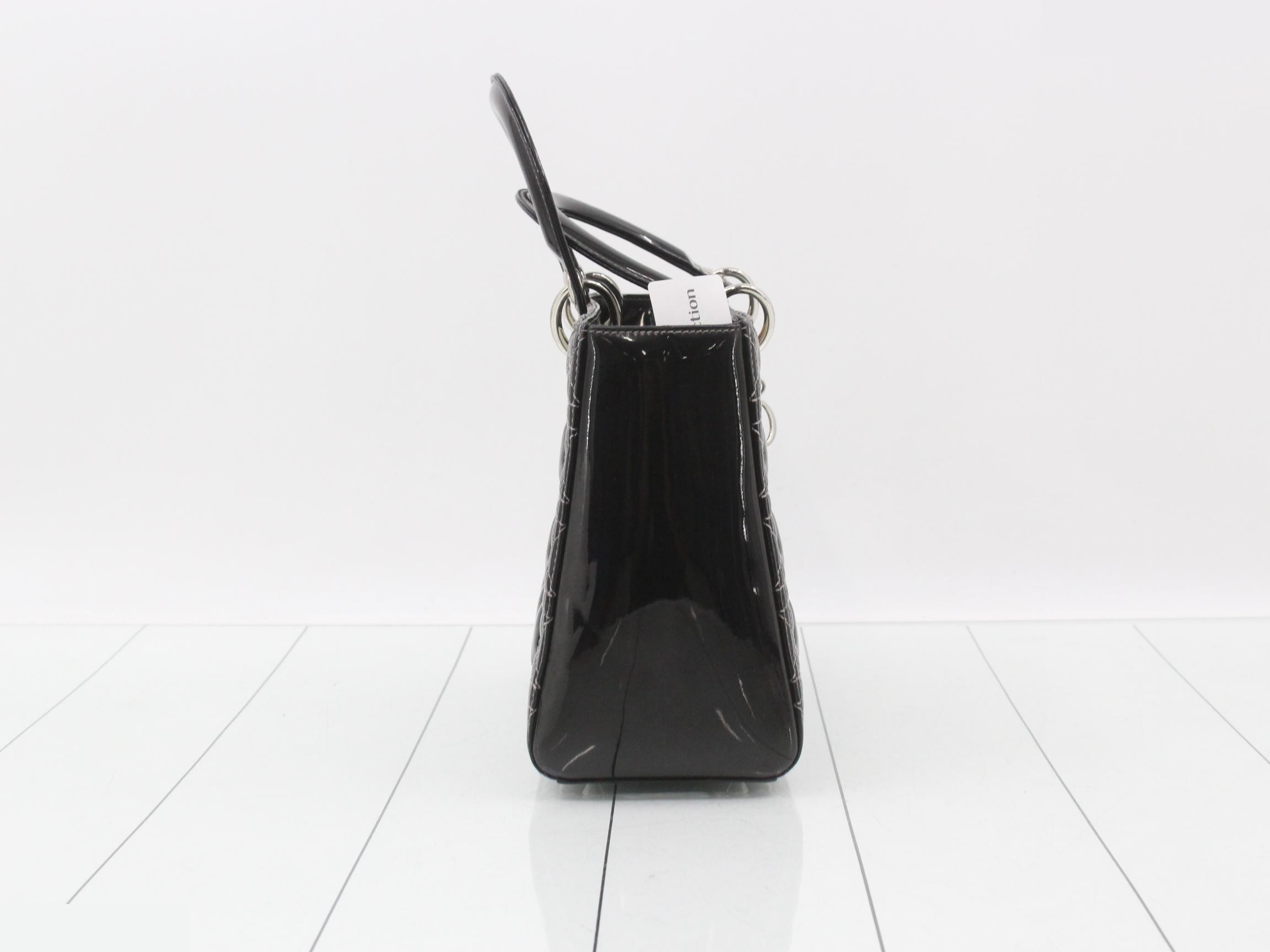 Lady Dior Cannage 2-Way Black Shoulder/Handbag — view 4